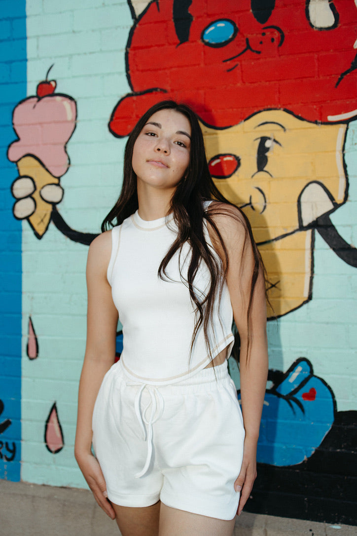 Nate Cropped Tank Top - FINAL SALE
