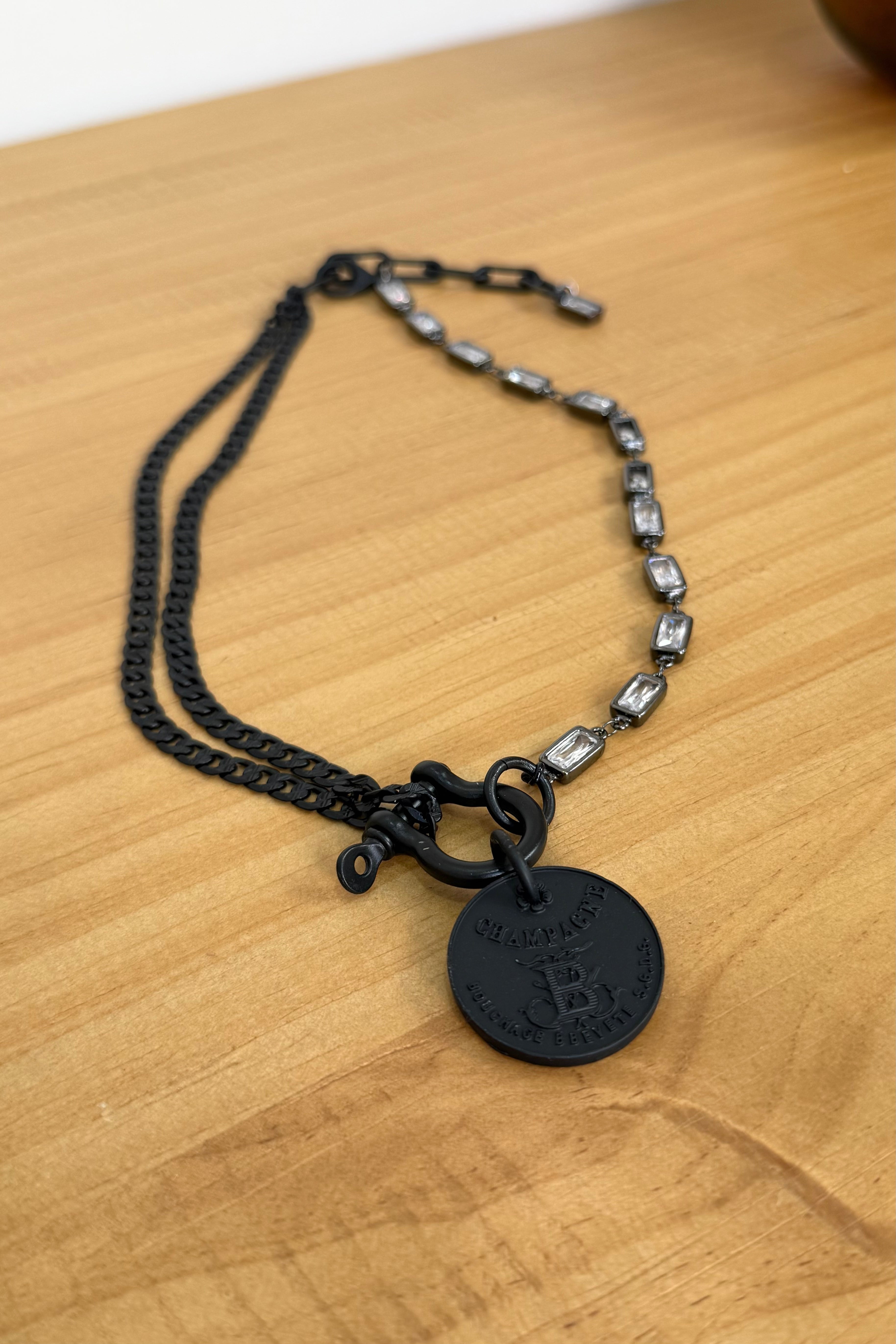 Mixed Signals Pendant Necklace