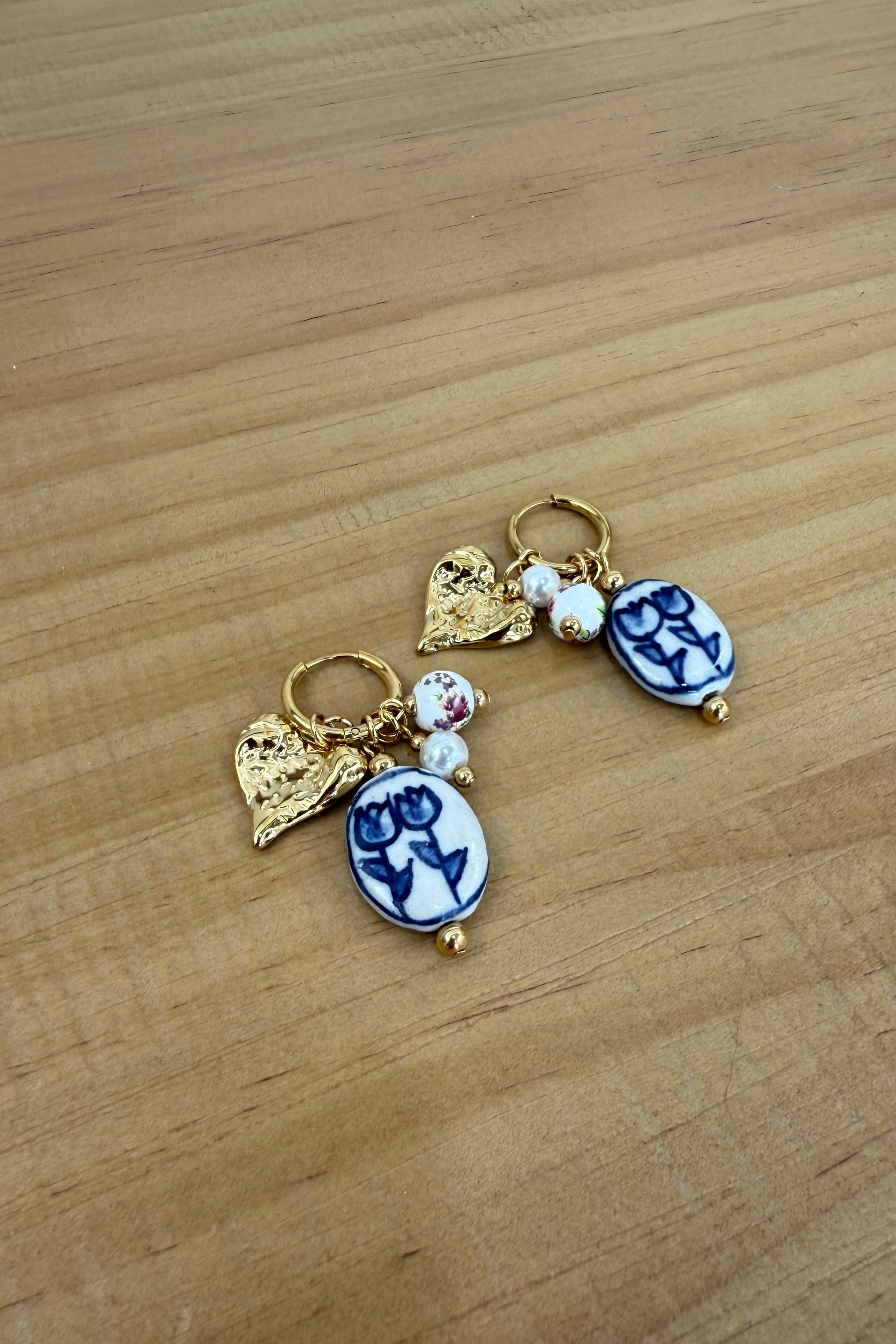 Aegean Sea Pearl Drop Earrings