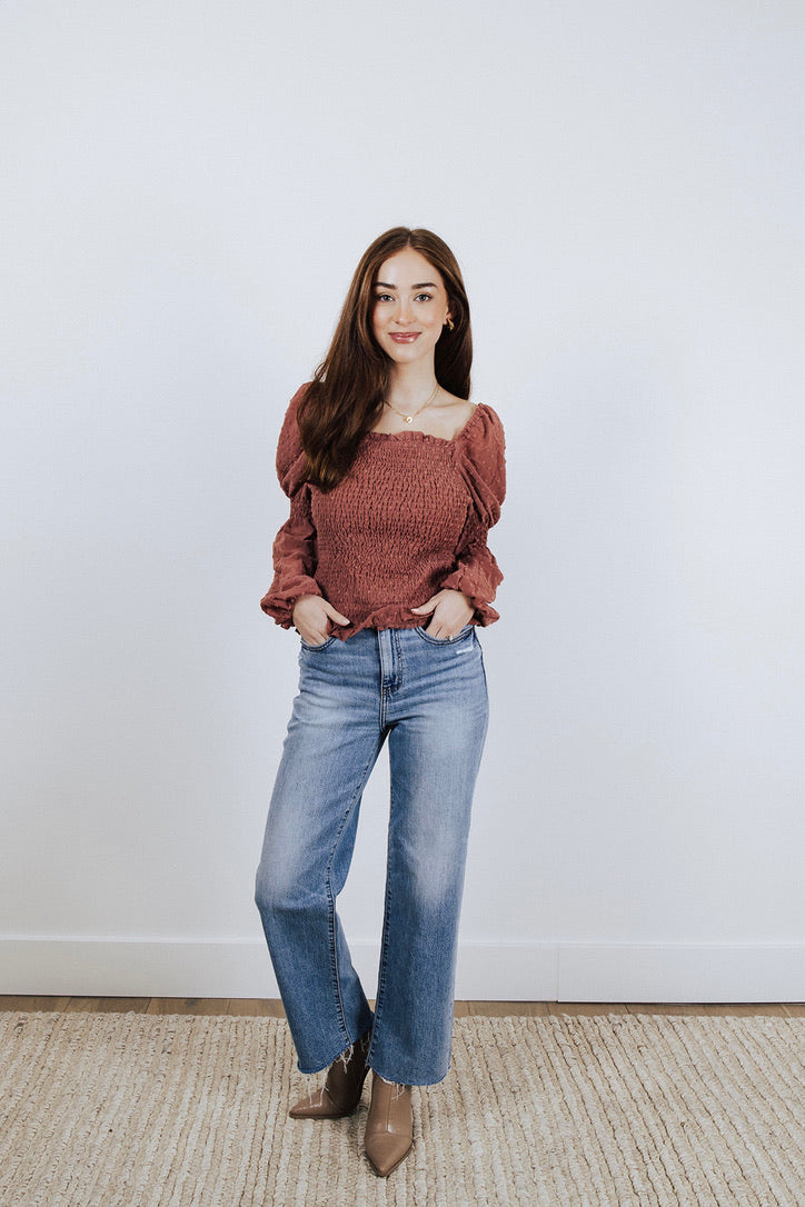 Bryn Smocked Top - FINAL SALE