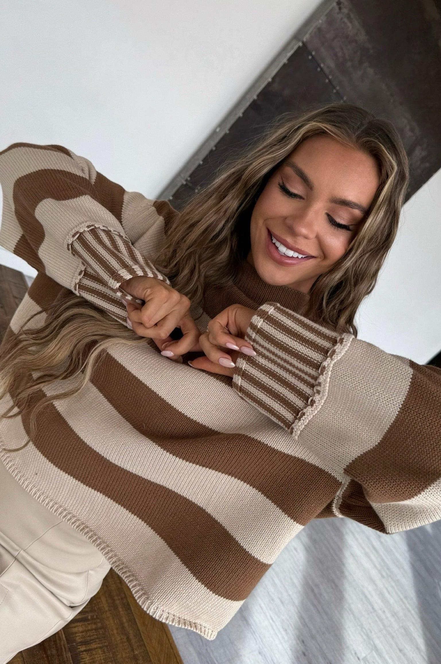Maple Mornings Striped Sweater
