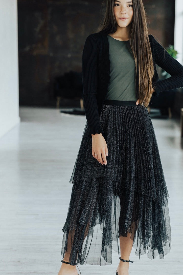 Holly Metallic Pleated Skirt - FINAL SALE