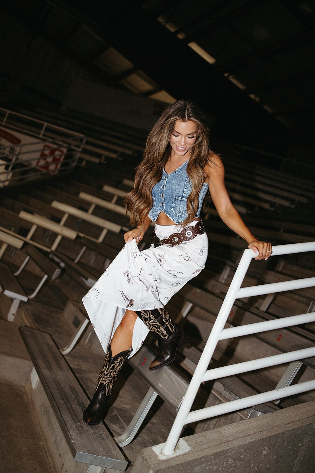Wild Card Western Skirt