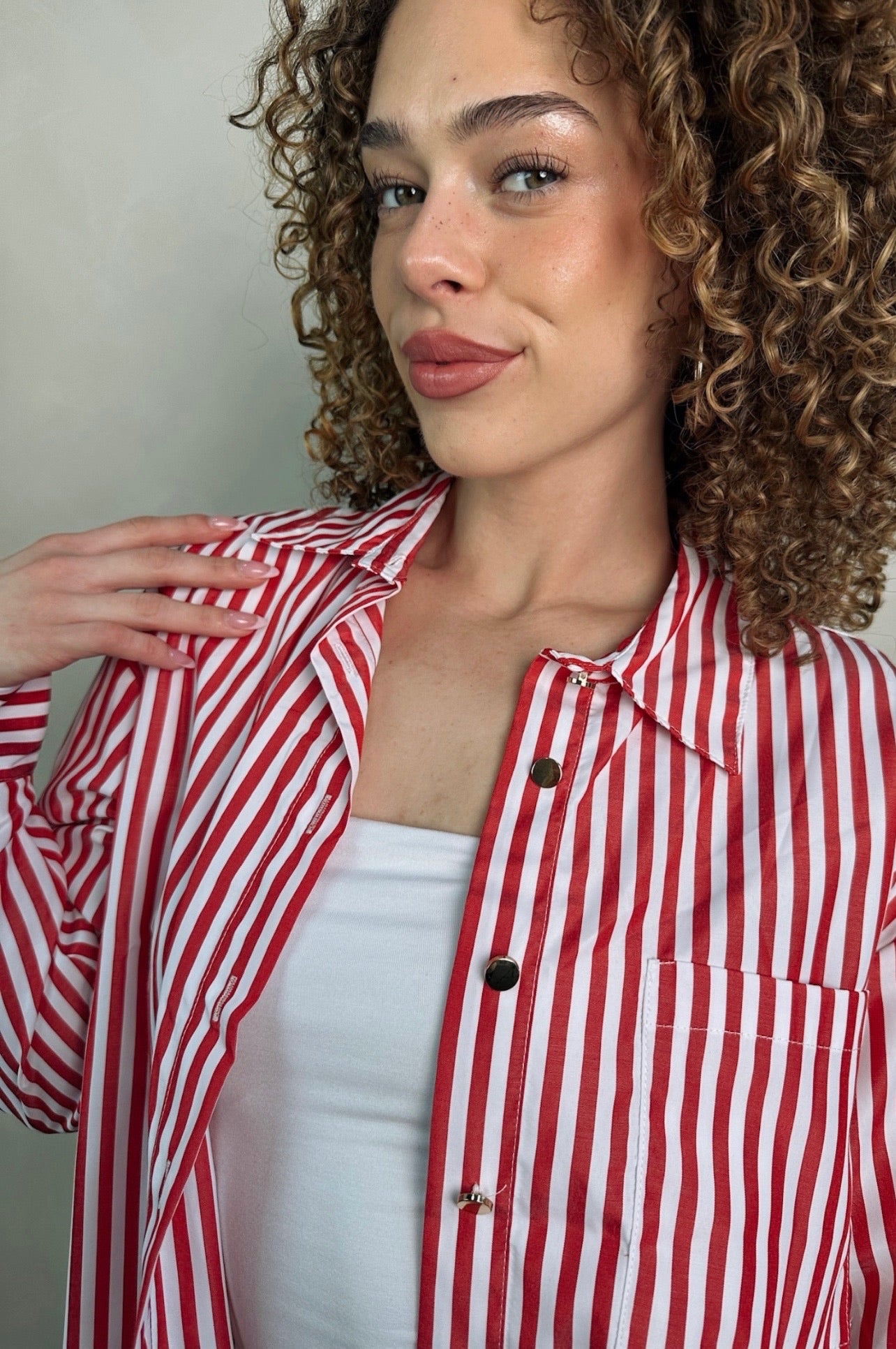 Harbor Stripe Button Up