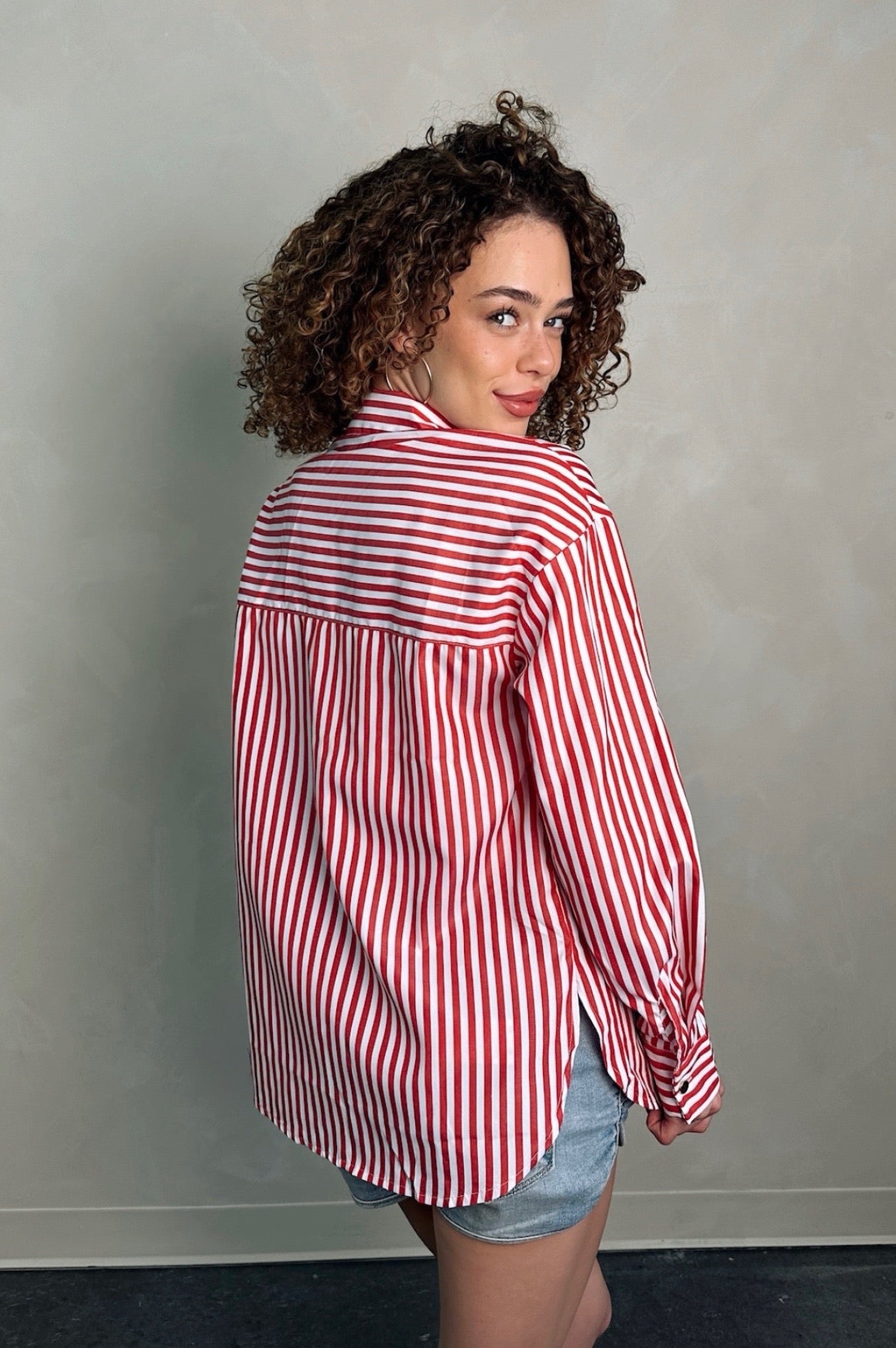 Harbor Stripe Button Up