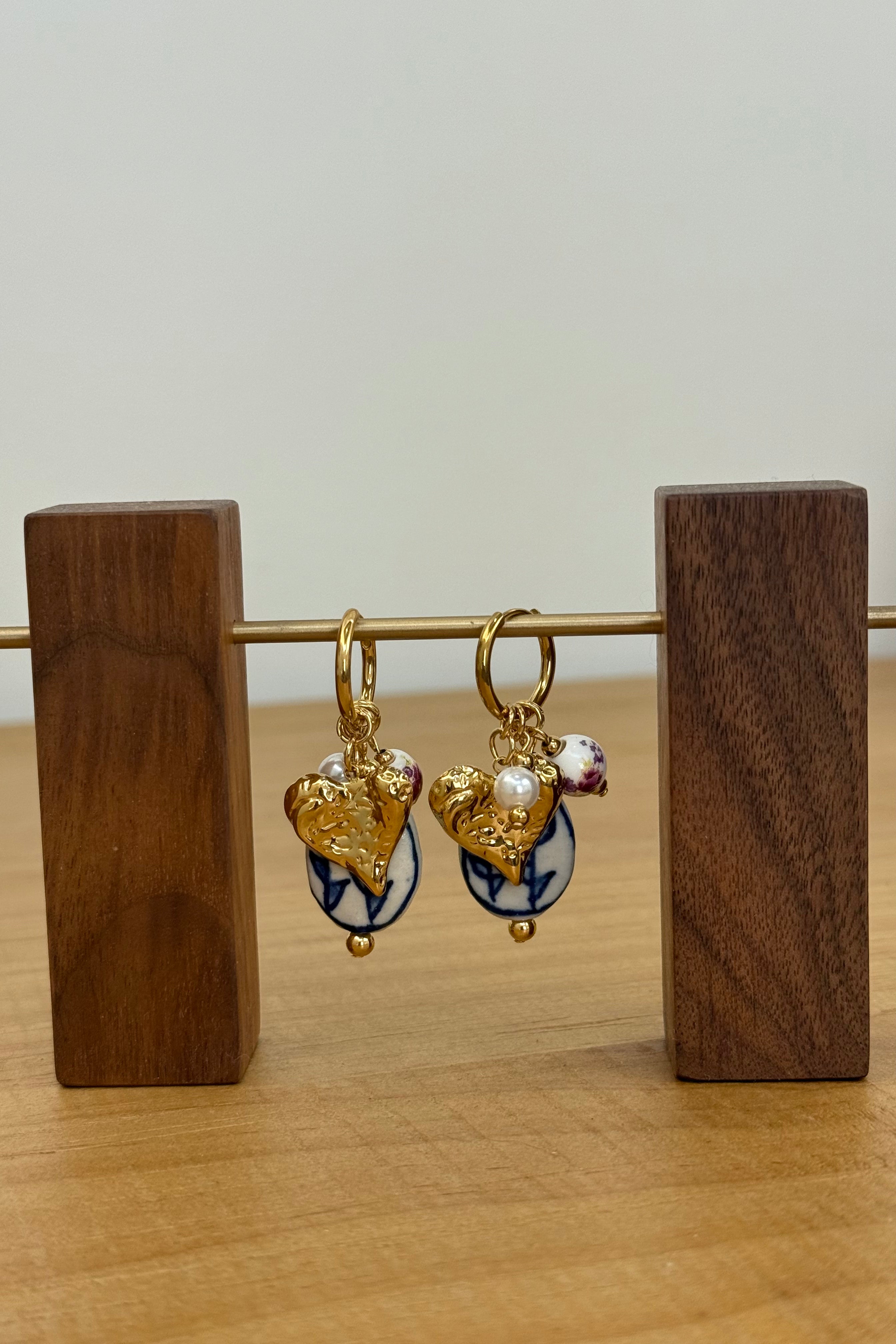 Aegean Sea Pearl Drop Earrings