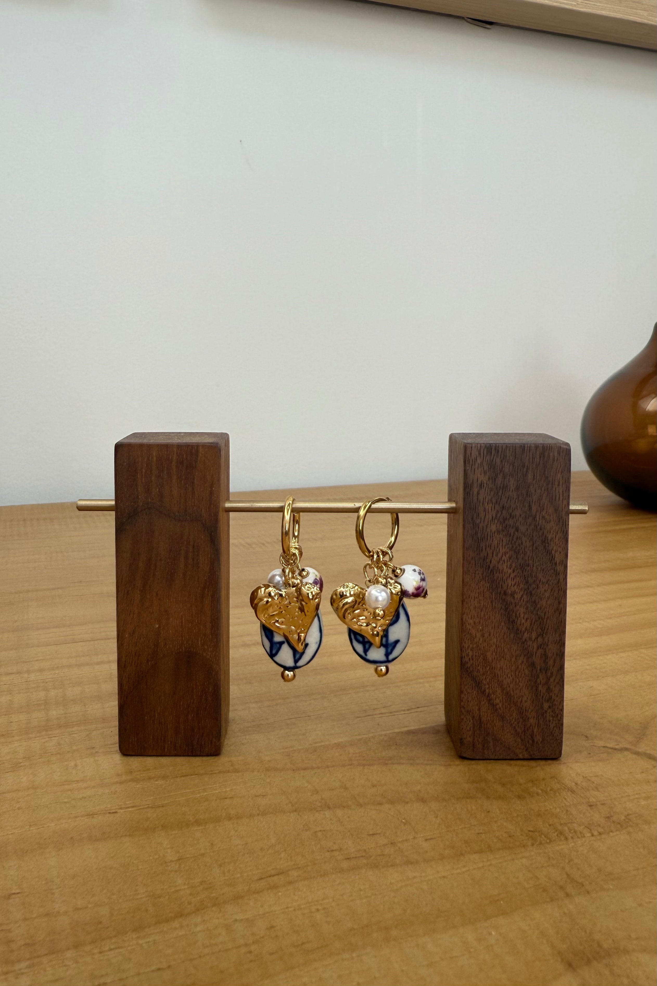 Aegean Sea Pearl Drop Earrings