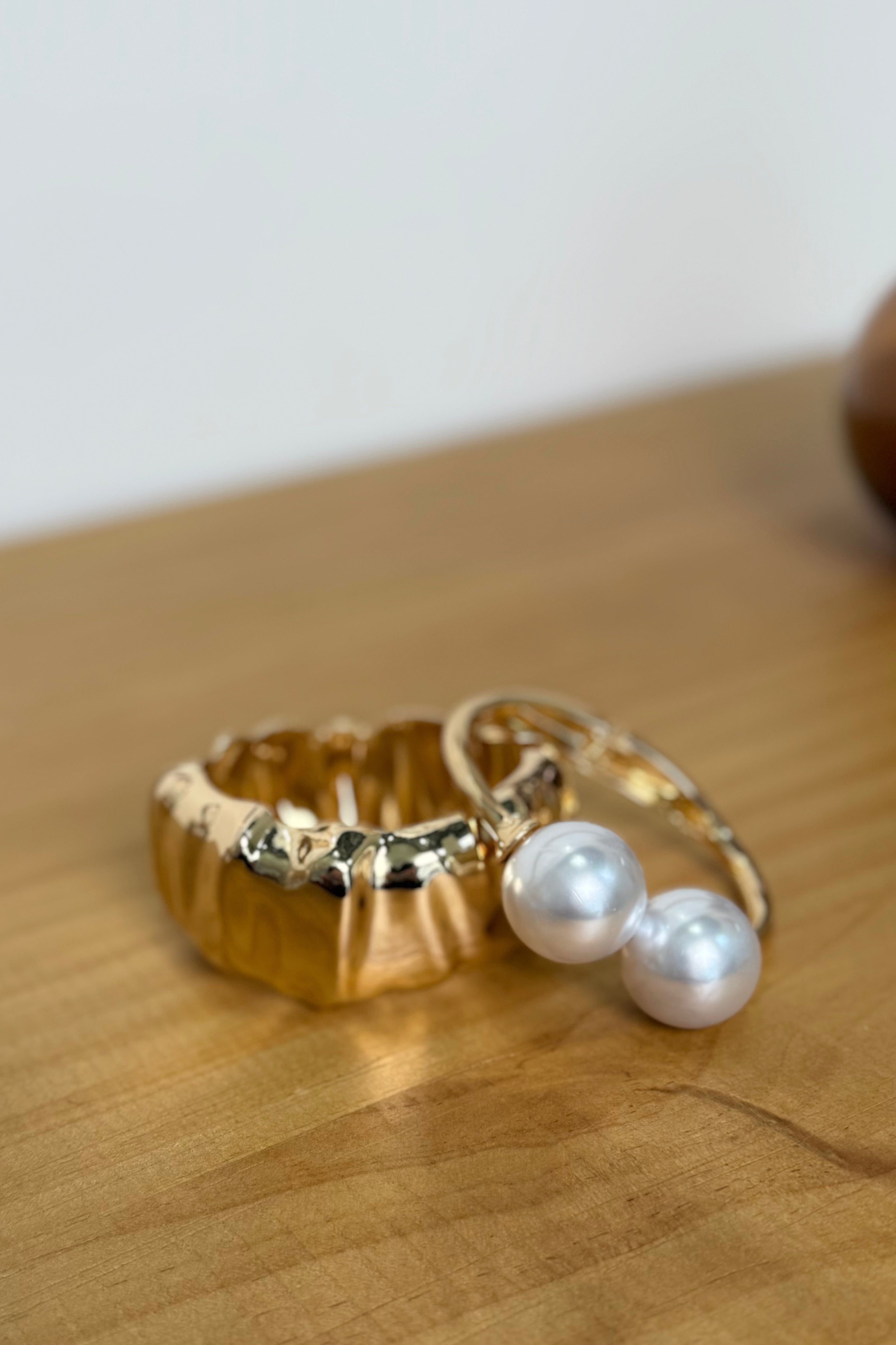 Rule Breaker Pearl Bangles