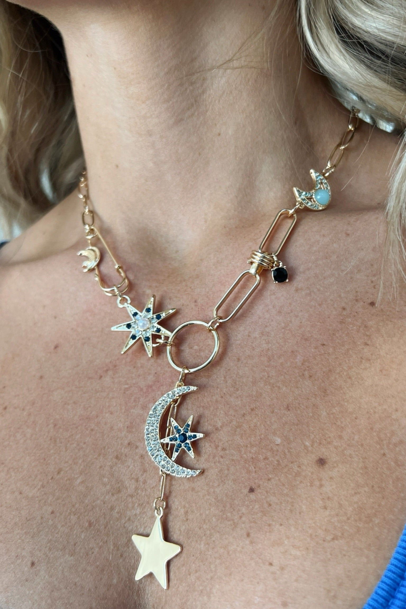 Under The Moon Charm Necklace