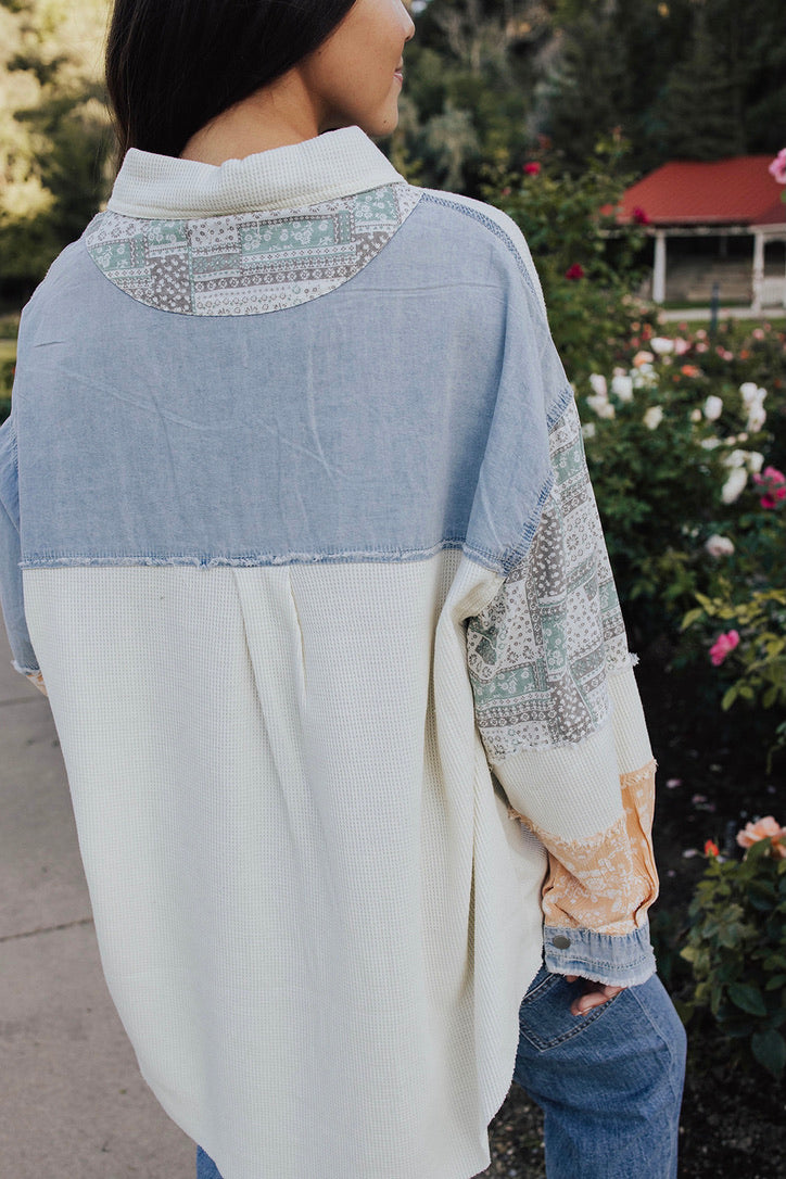 Paige Button Down Shirt Lux Collection - FINAL SALE