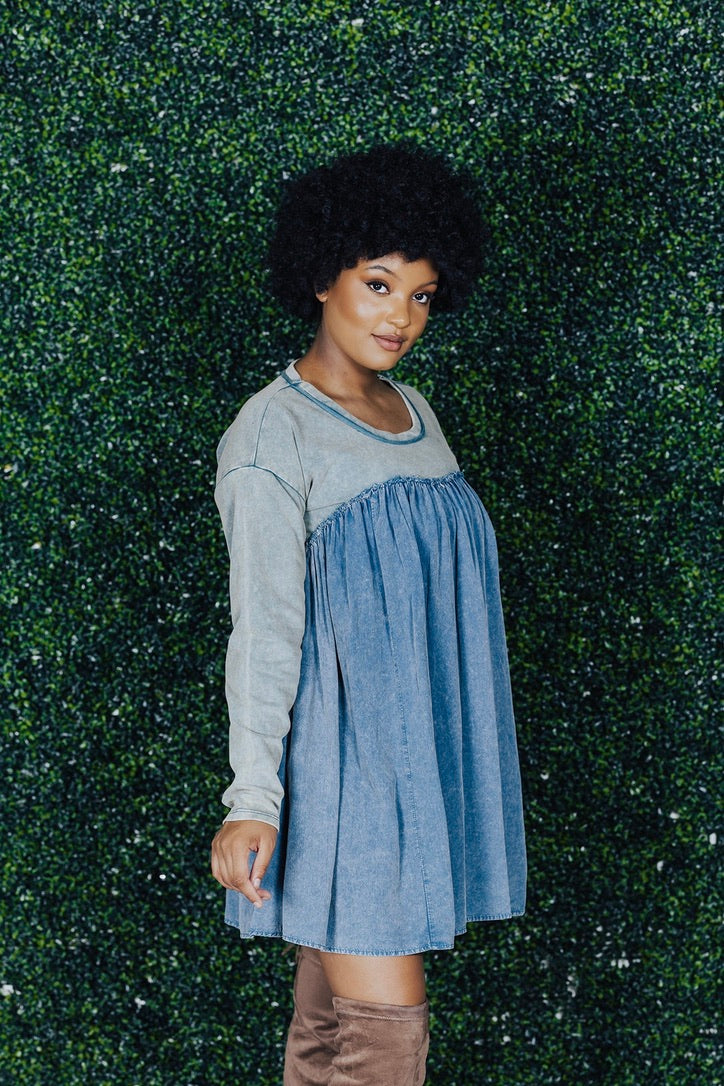 Monica French Terry Flare Dress - FINAL SALE