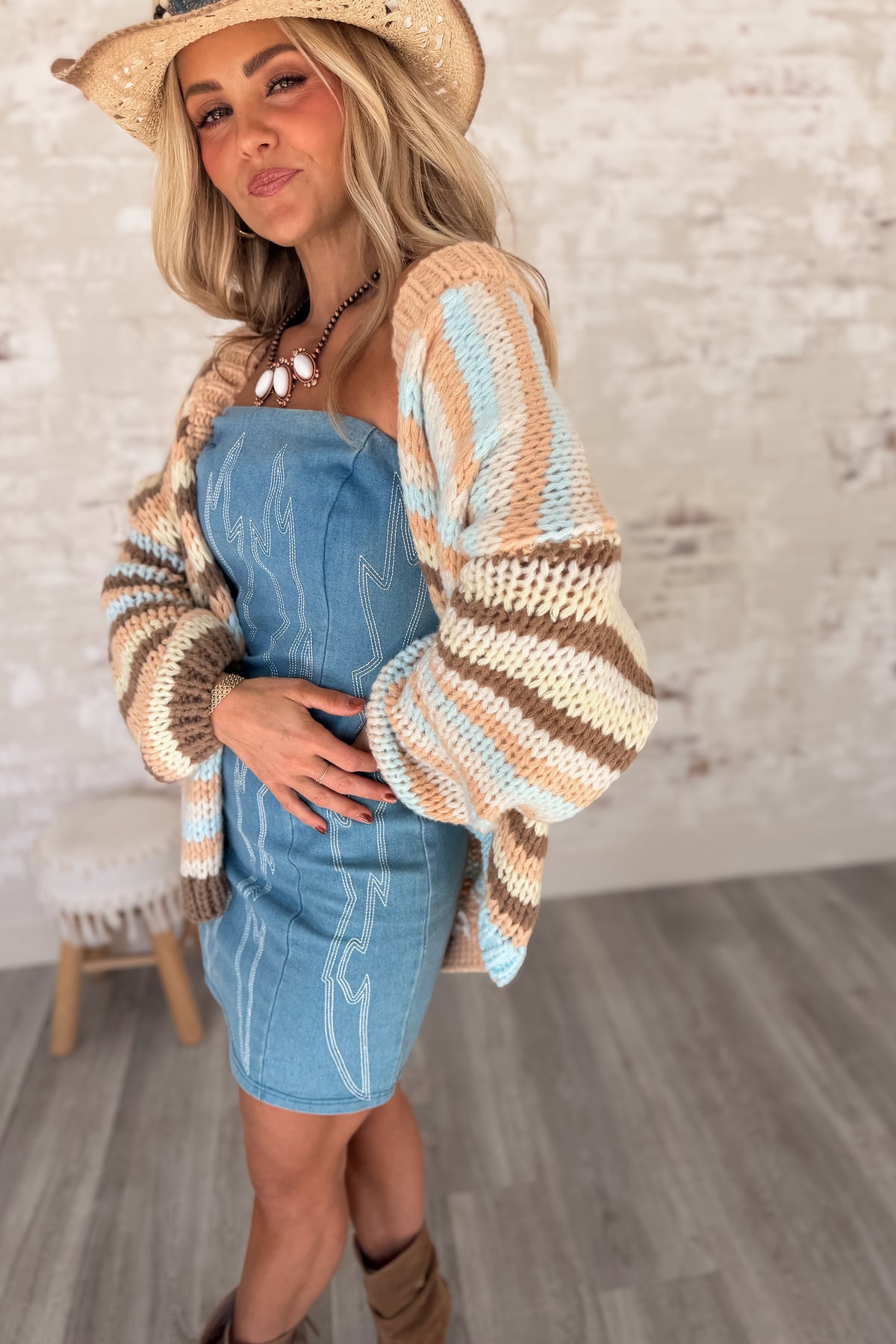 Lucky Streak Striped Knit Cardigan