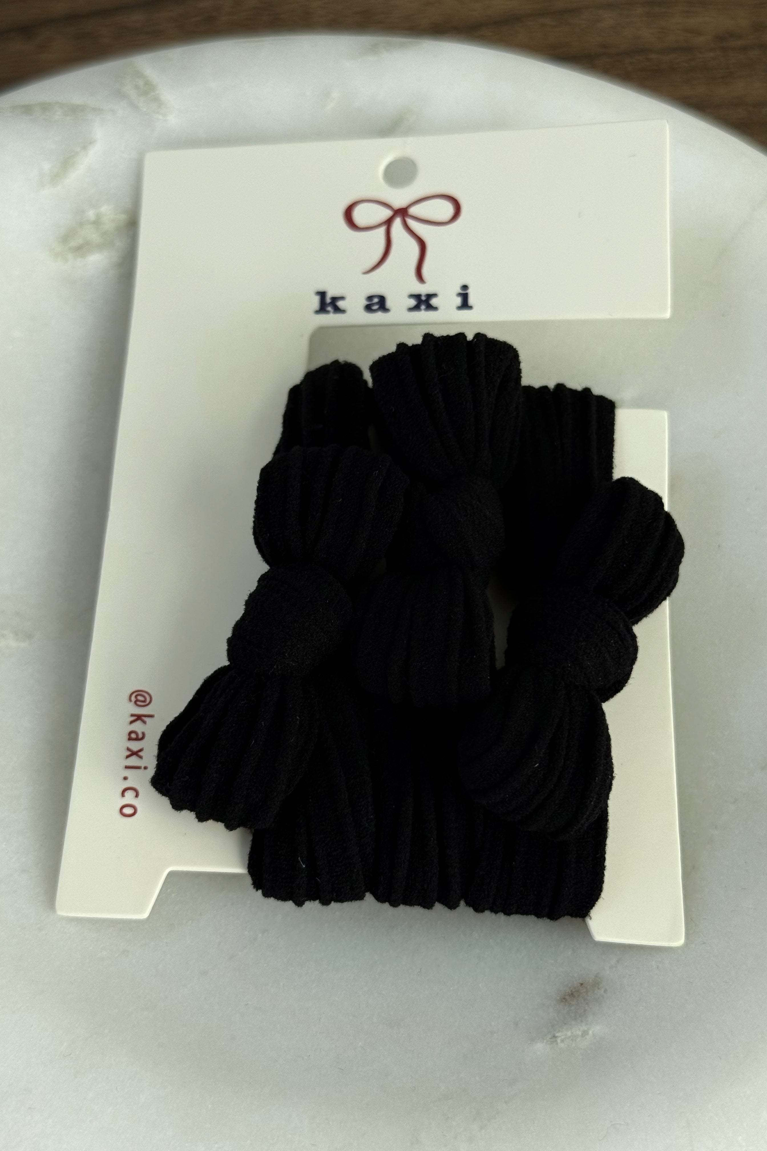 Kaxi Bow Slick Back Ponytails