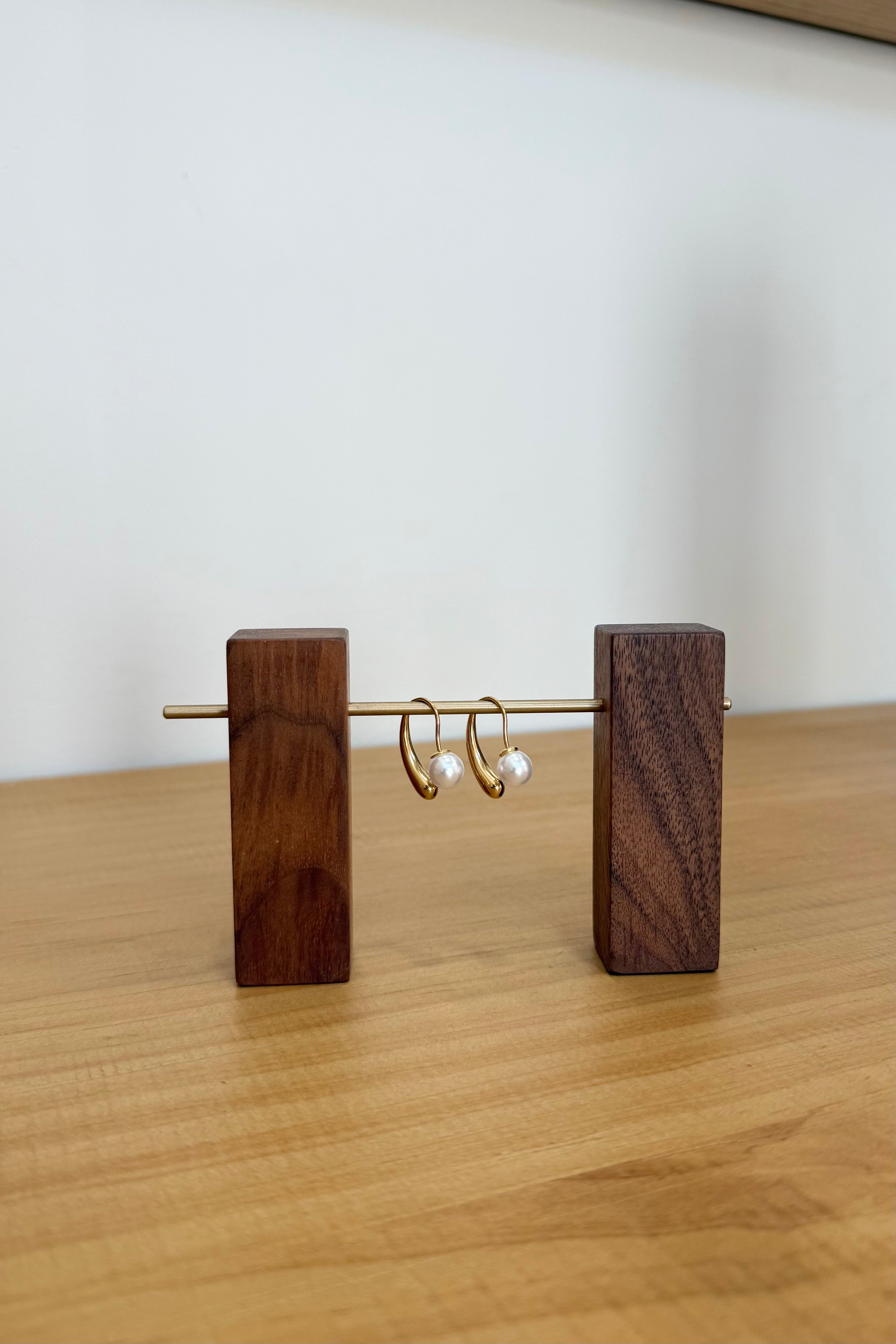 The Modern Pearl Arc Earrings