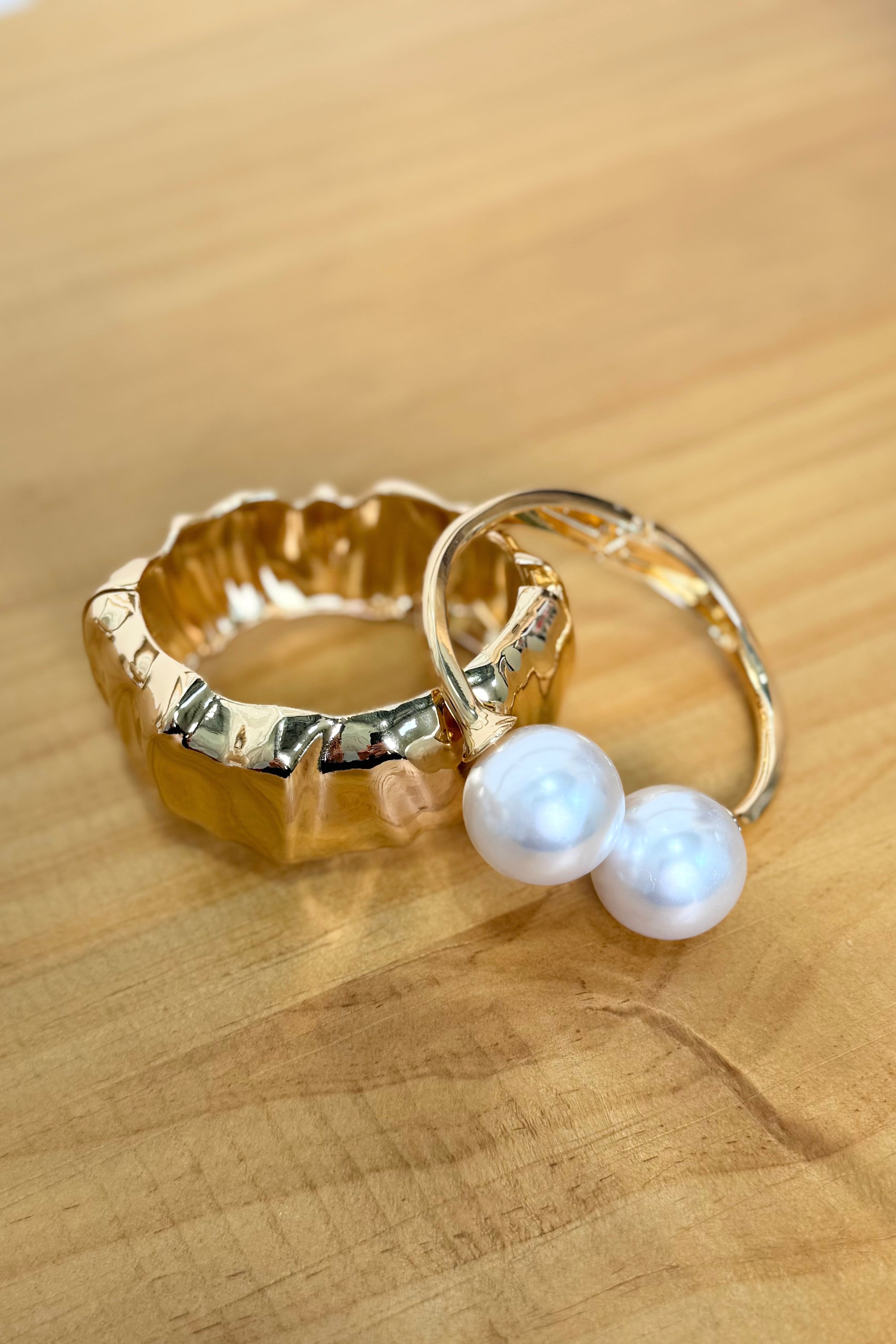 Rule Breaker Pearl Bangles