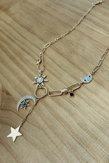 Under The Moon Charm Necklace