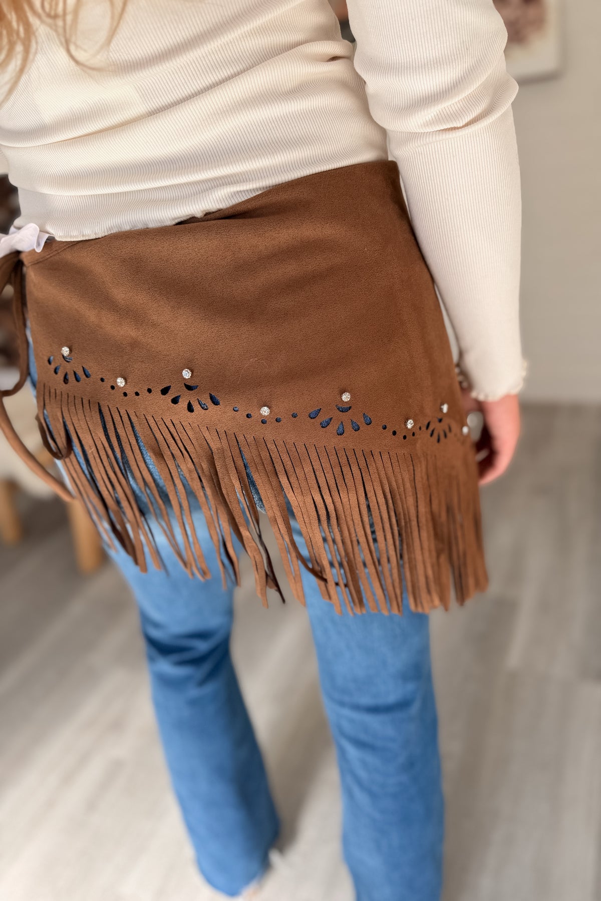 Lassoed Up Fringe Waist Wrap