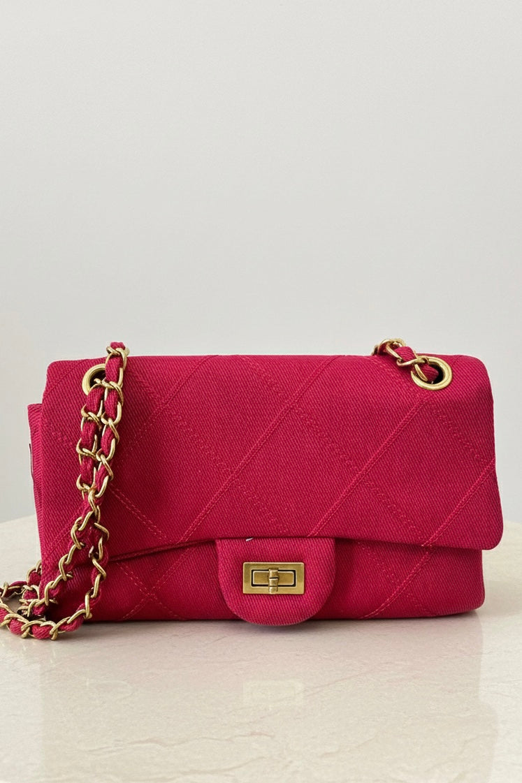 Ruby Denim Quilted Bag - FINAL SALE