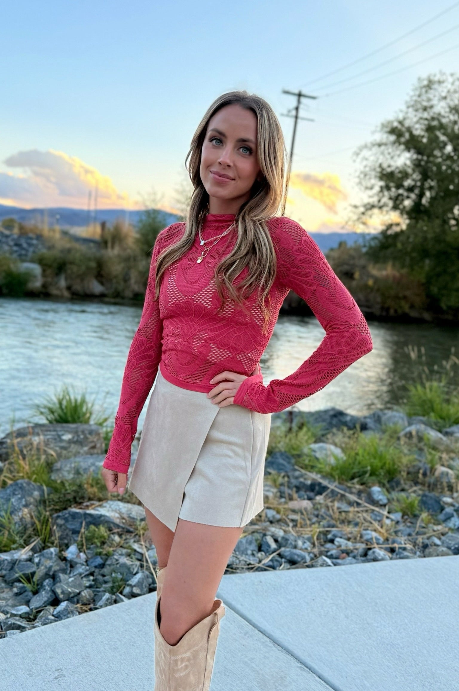 Lace Up, Buttercup Top