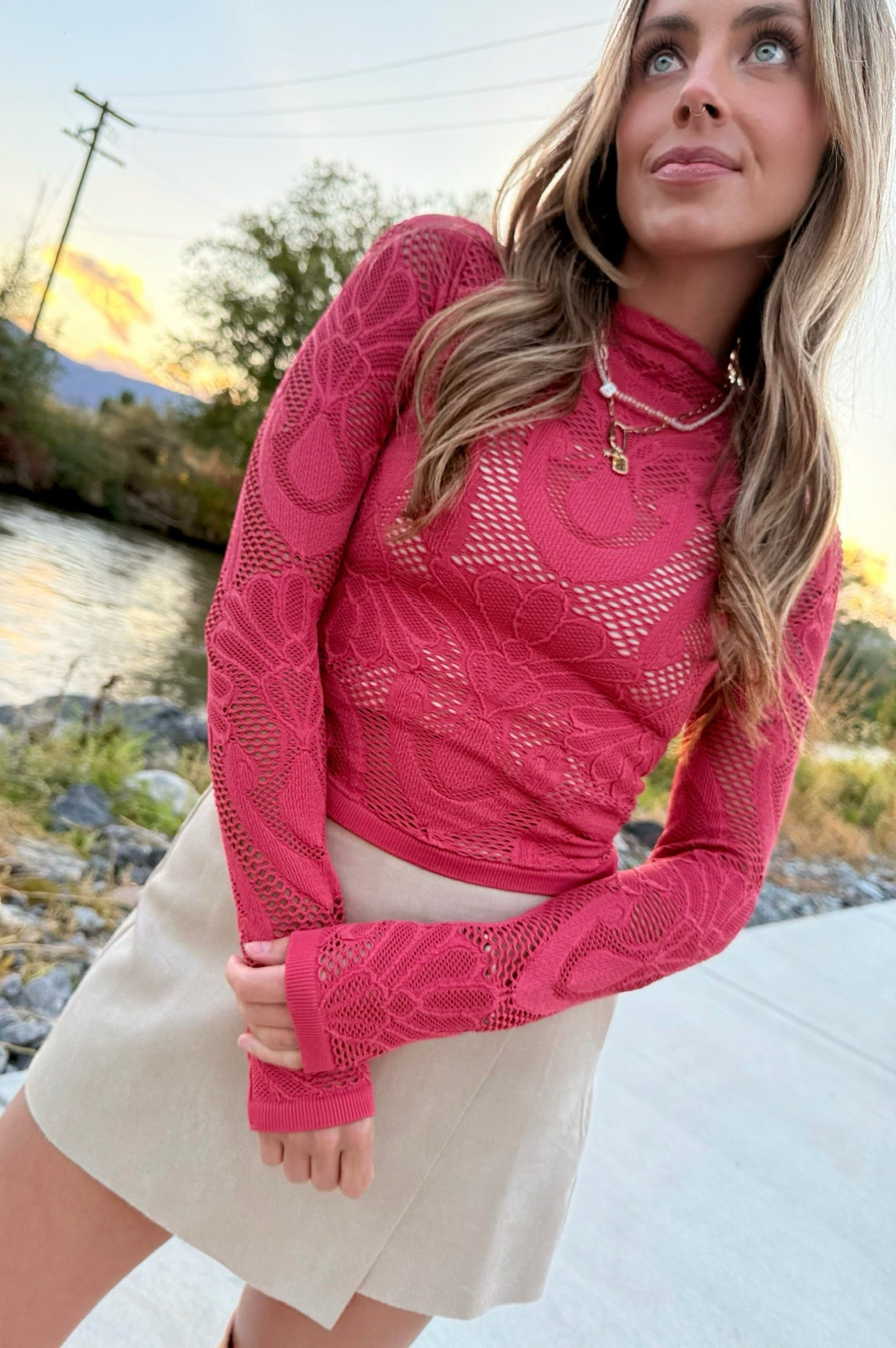 Lace Up, Buttercup Top