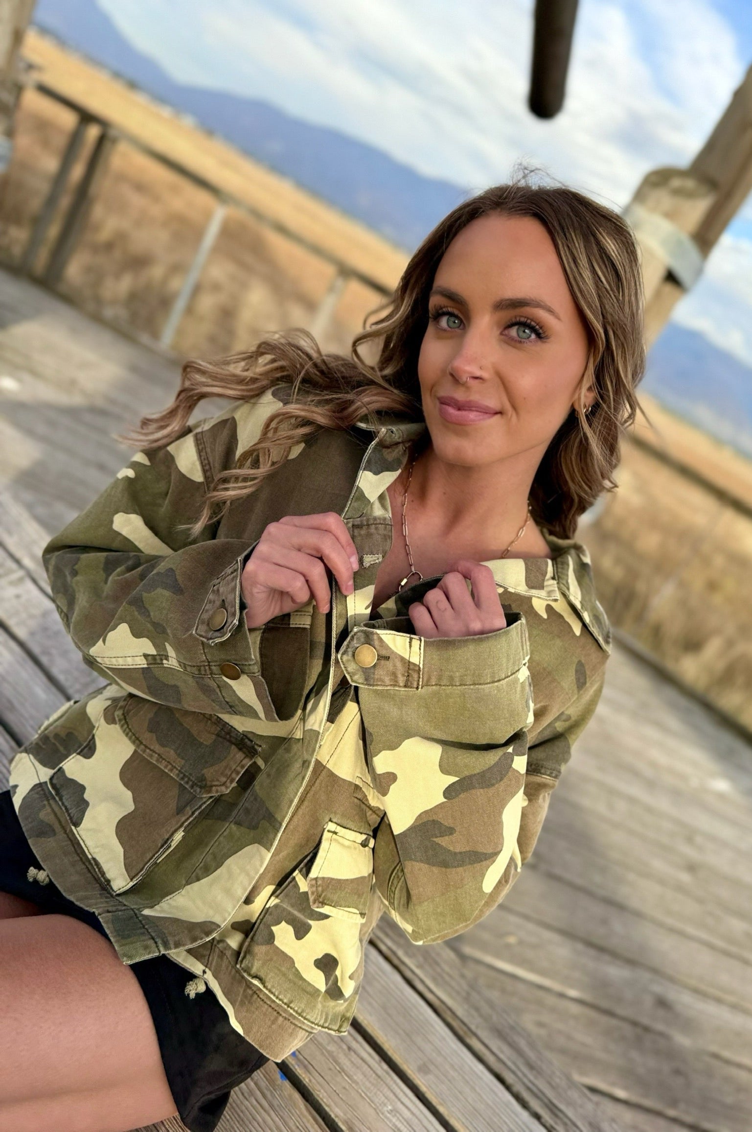 Hide & Chic Camouflage Jacket