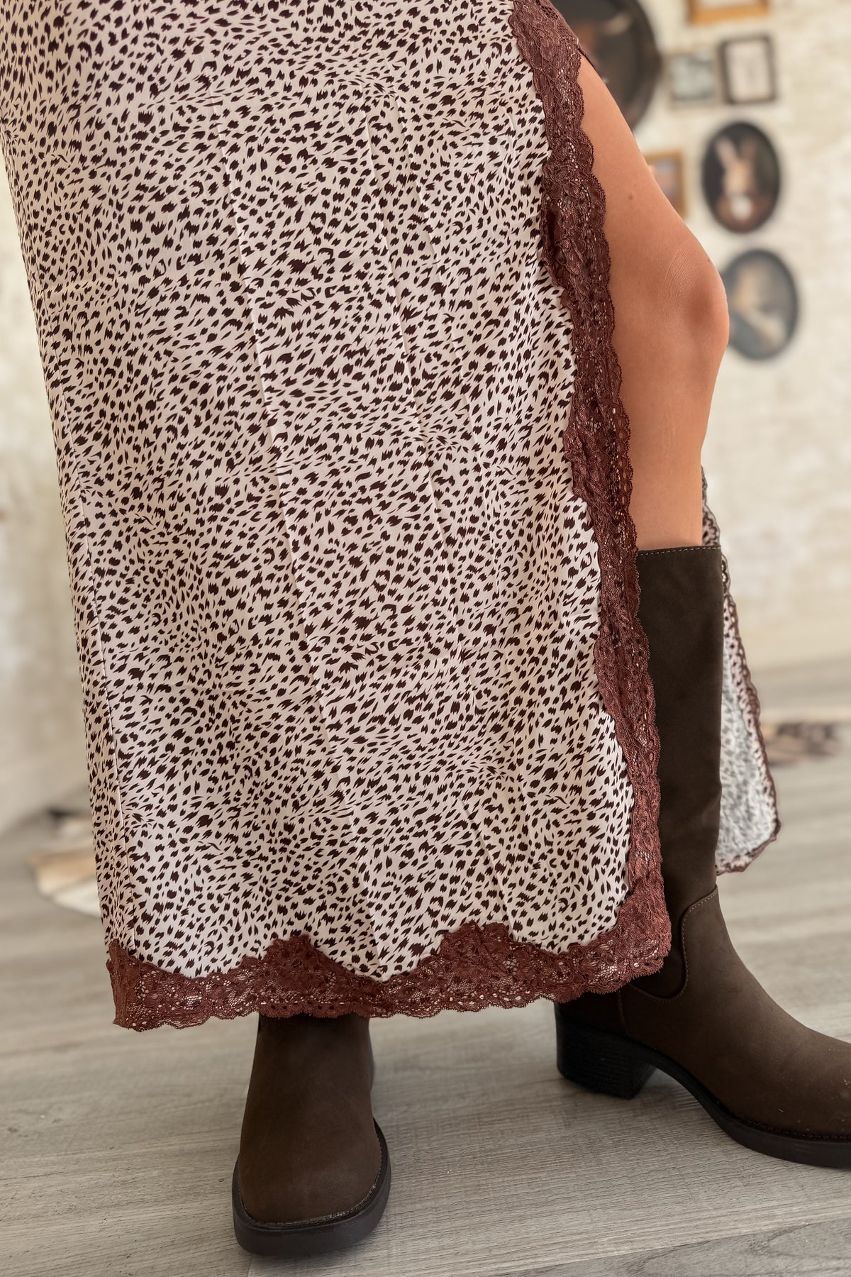 Long Shot Cowgirl Lace Maxi Skirt