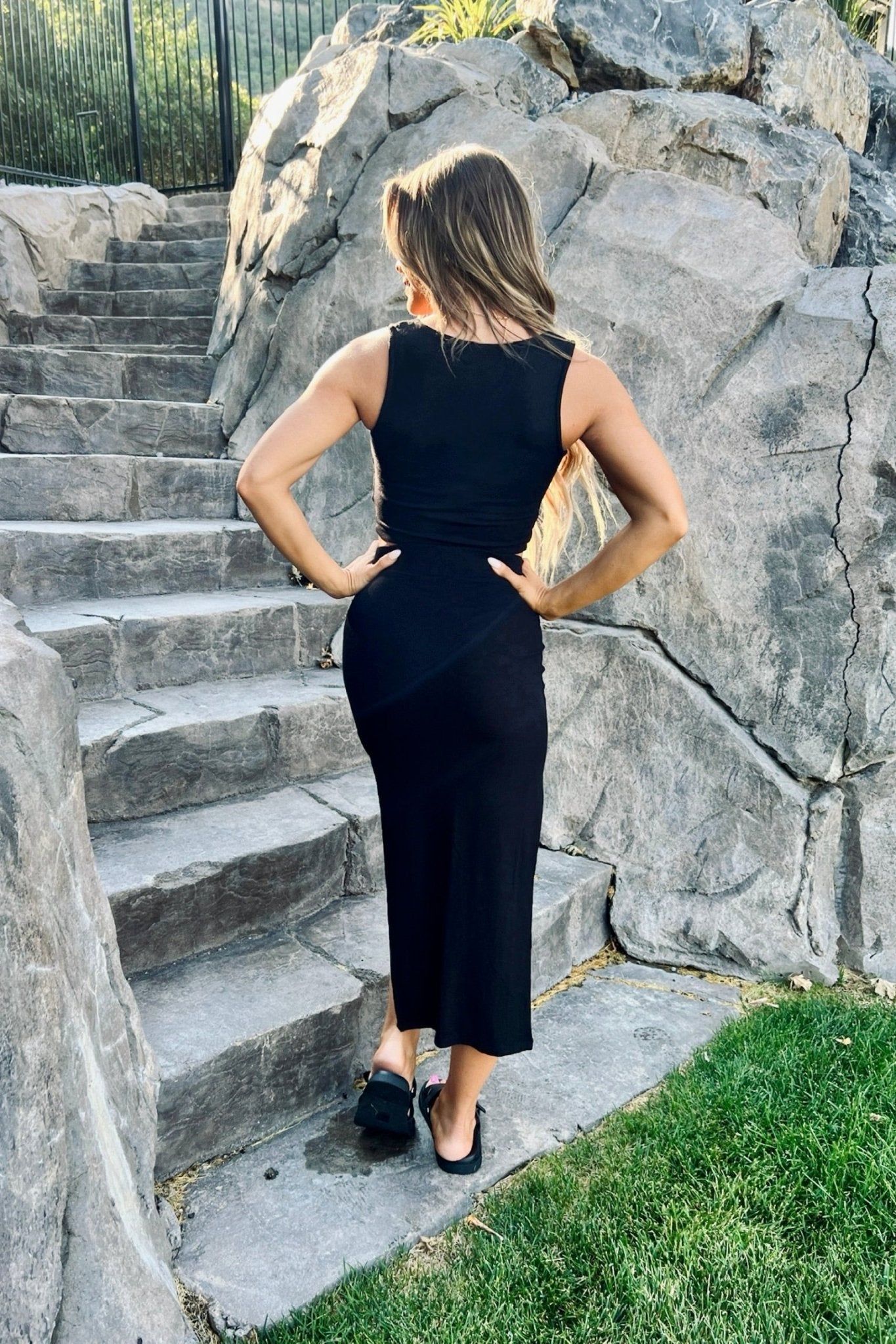 Atlantis Ribbed Midi Skirt - FINAL SALE