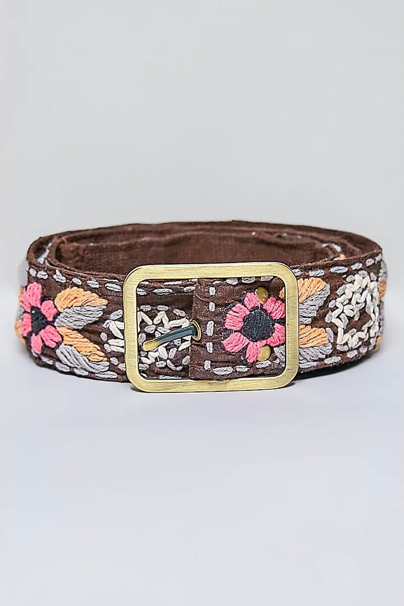 Tie It Together Embroidered Belt