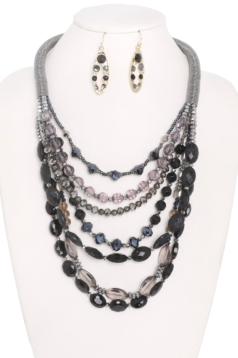 Mercury Moon Multi Layer Necklace Set