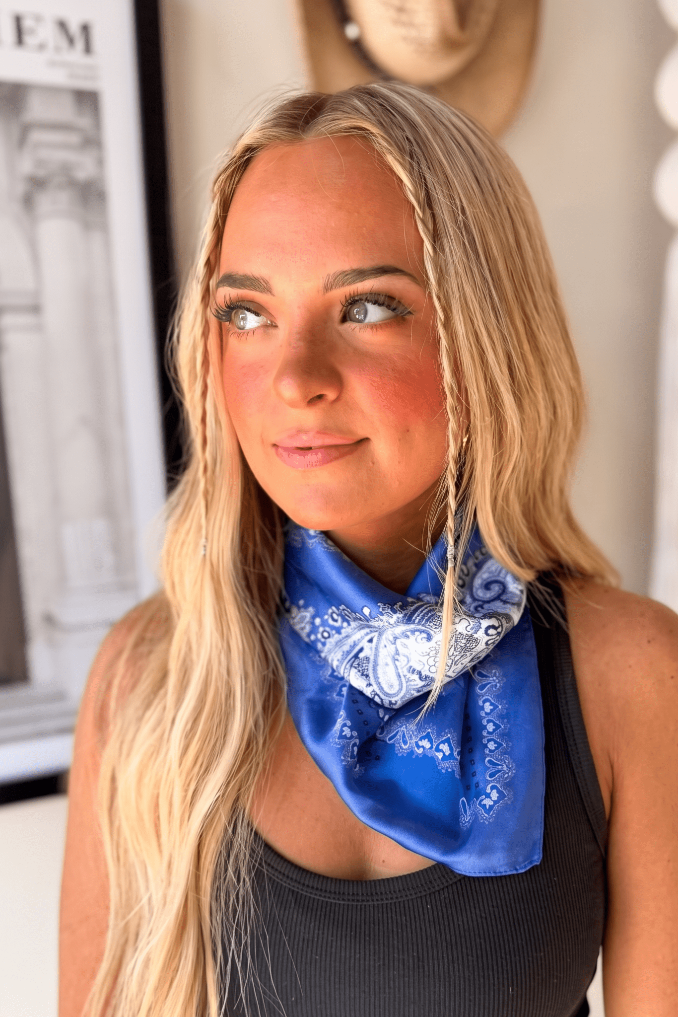 paisley western neck scarf for country concert outfits, festival fashion, purse scarf, western accessory, americana, from Sand and Charcoal