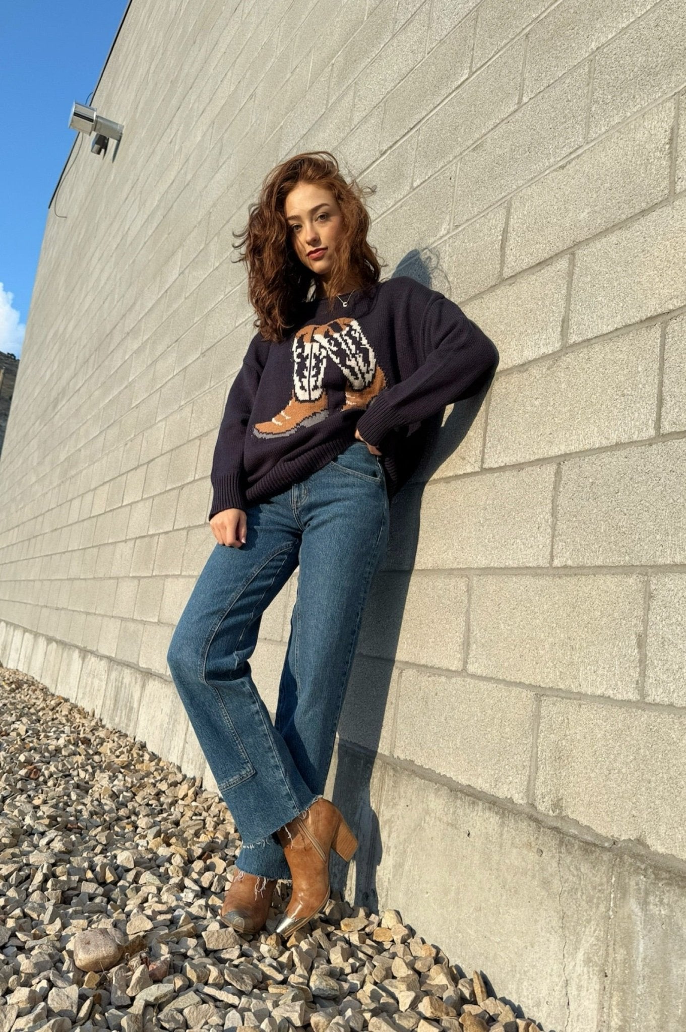 Bootcut Blues Sweater