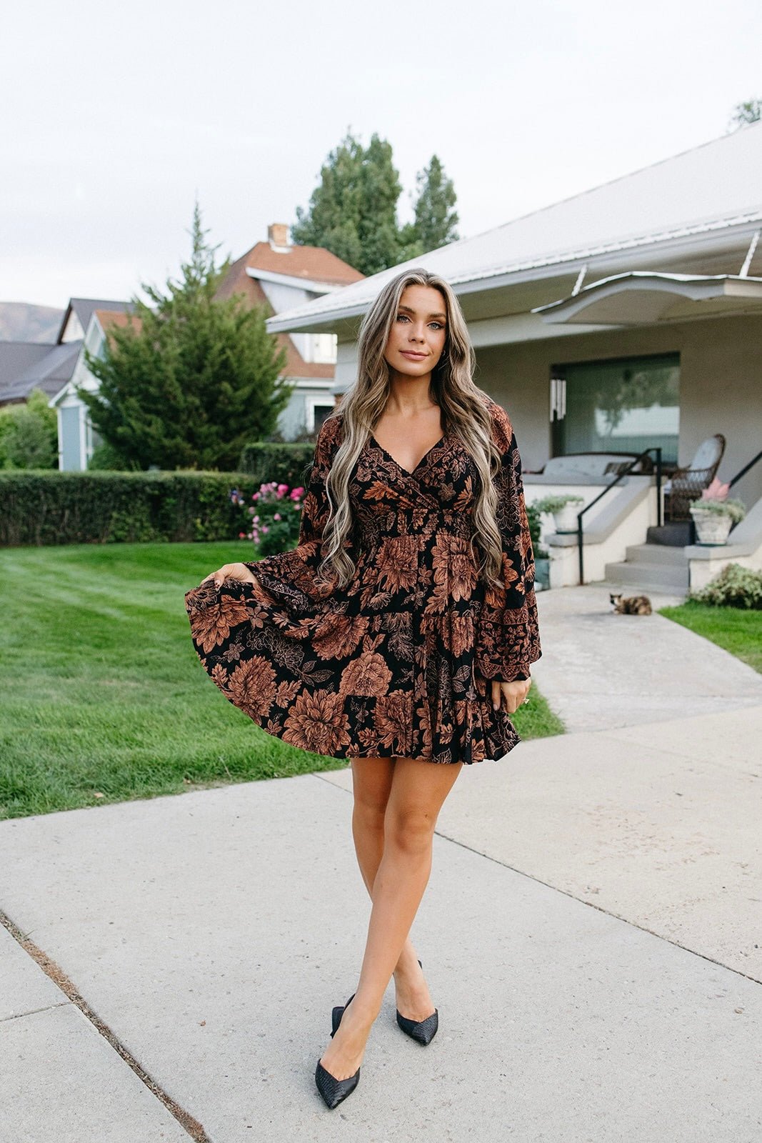 Brown Eyed Beauty V-Neck Dress
