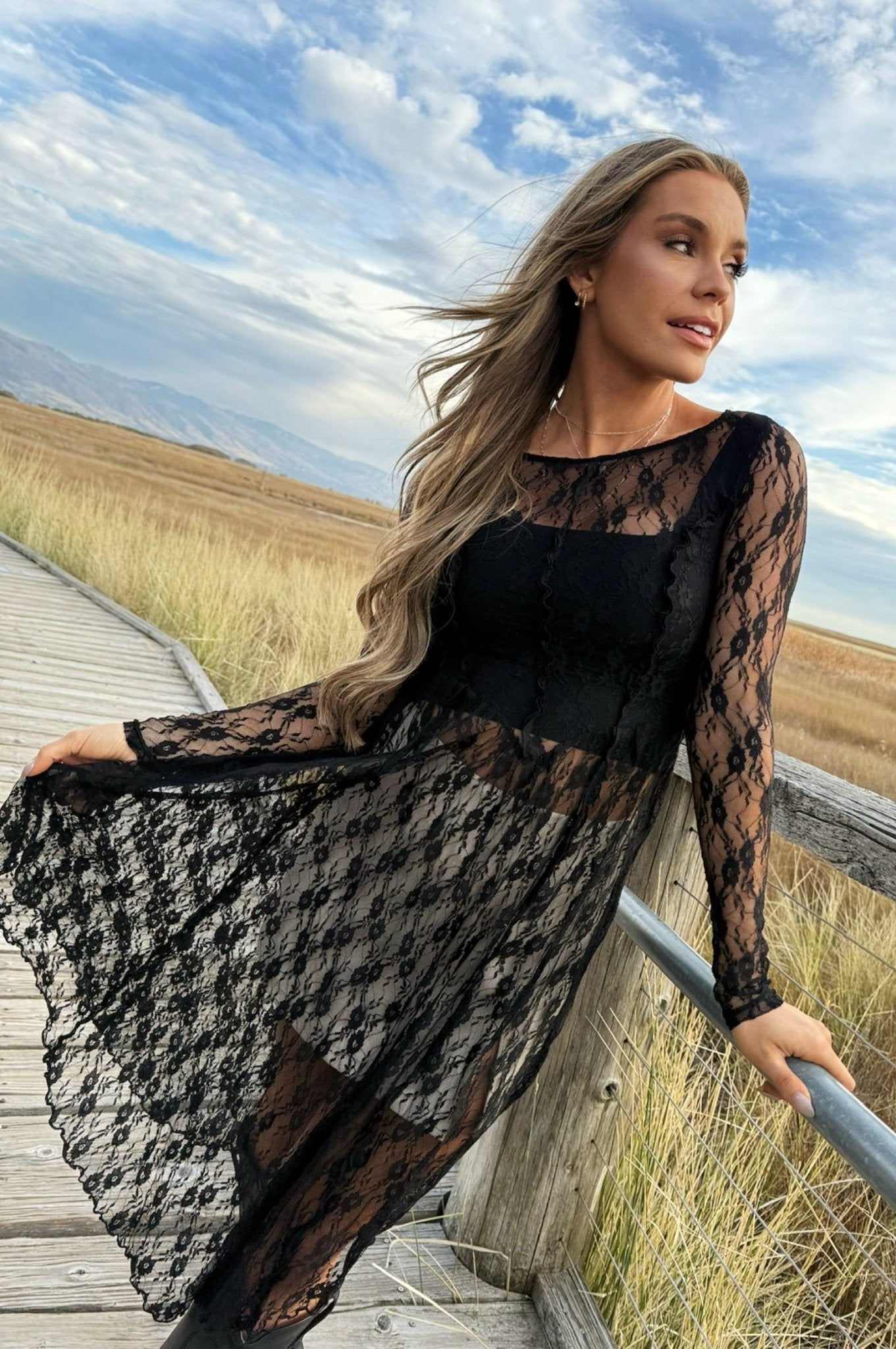 Cambridge Sheer Maxi Dress