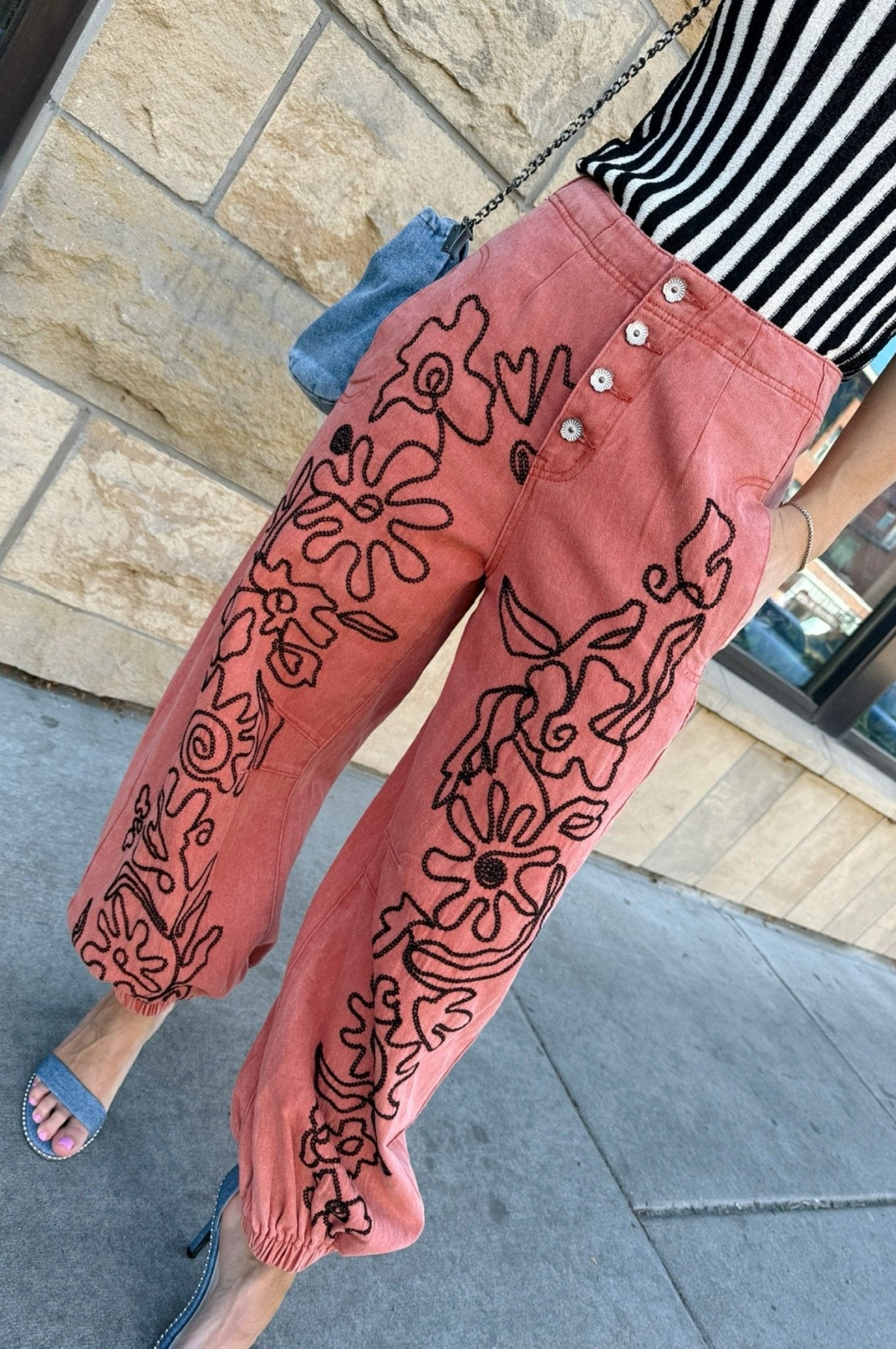 Can't Hide Embroidered Pants