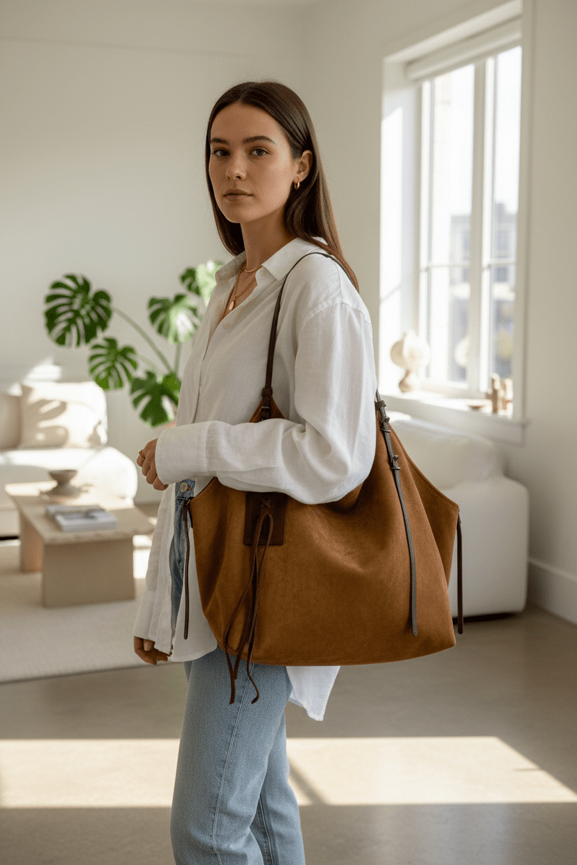 Carry It All Suede Tote