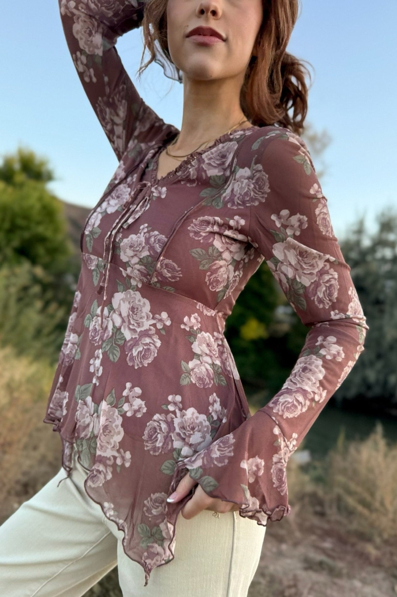 Cassia V Neck Top