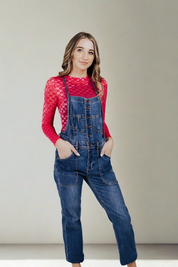 Checked Out Mesh Top - FINAL SALE