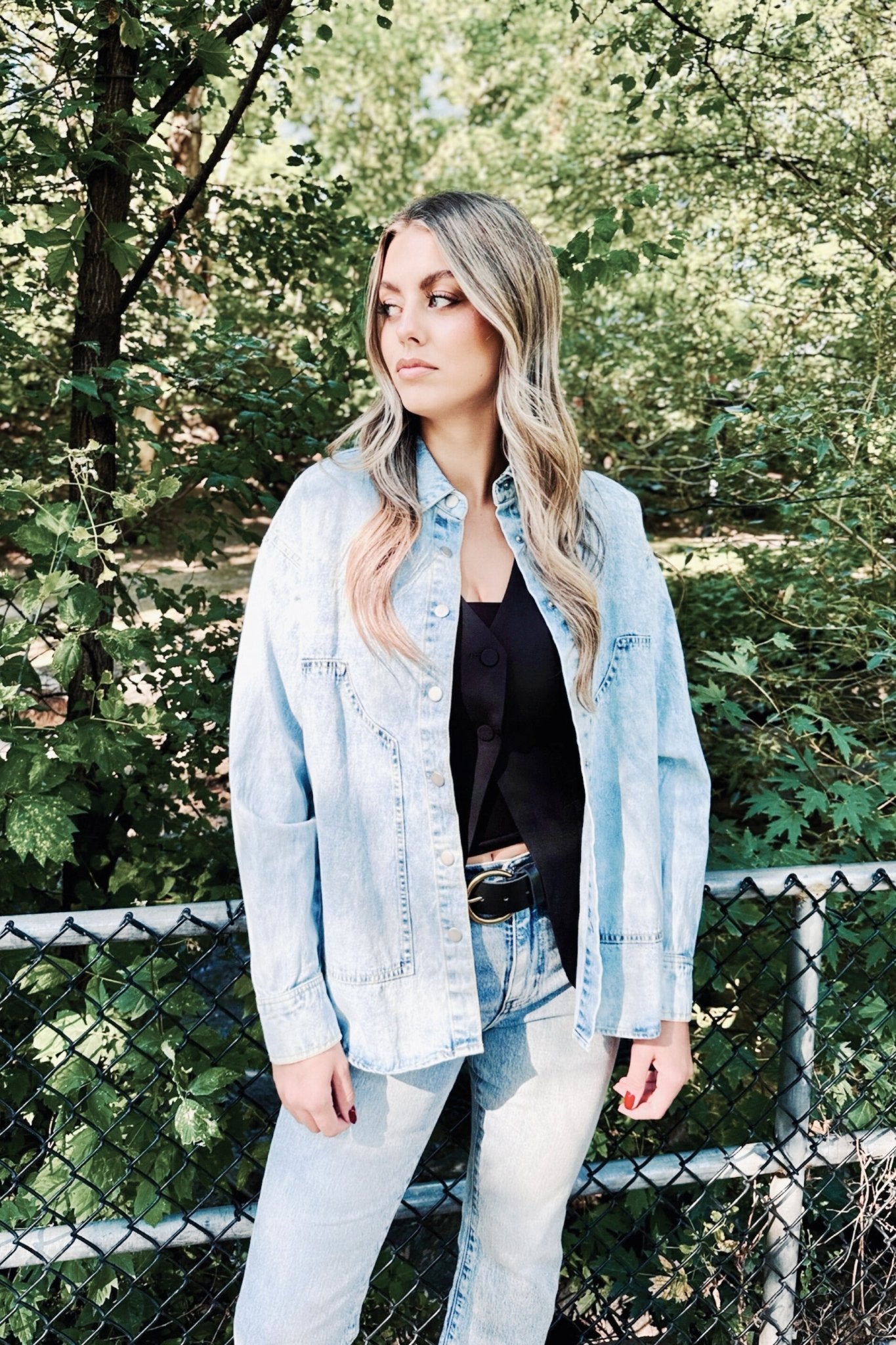 Dopamine Denim Shacket