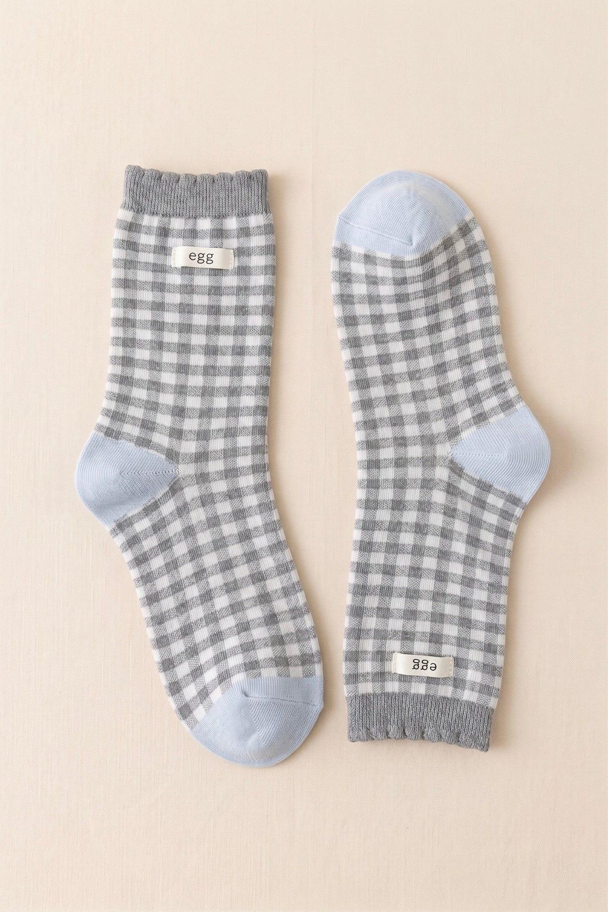 Double Check Gingham Socks