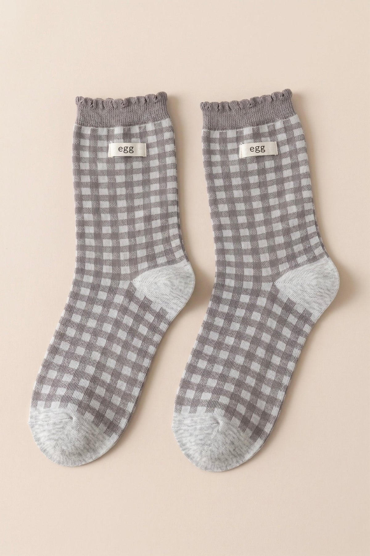 Double Check Gingham Socks