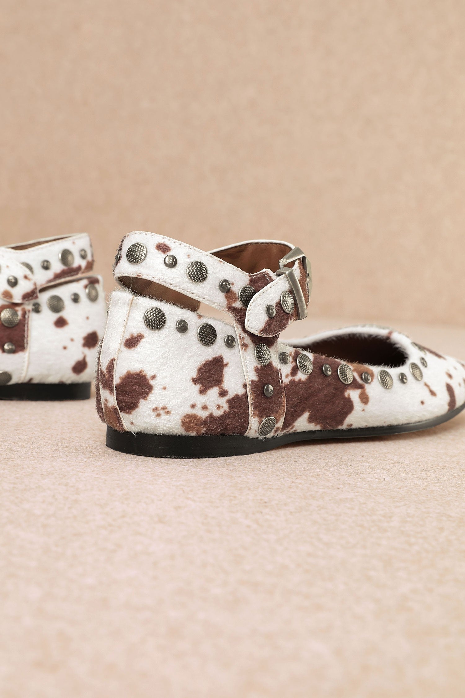 Side Eye Studded Ballet Flats