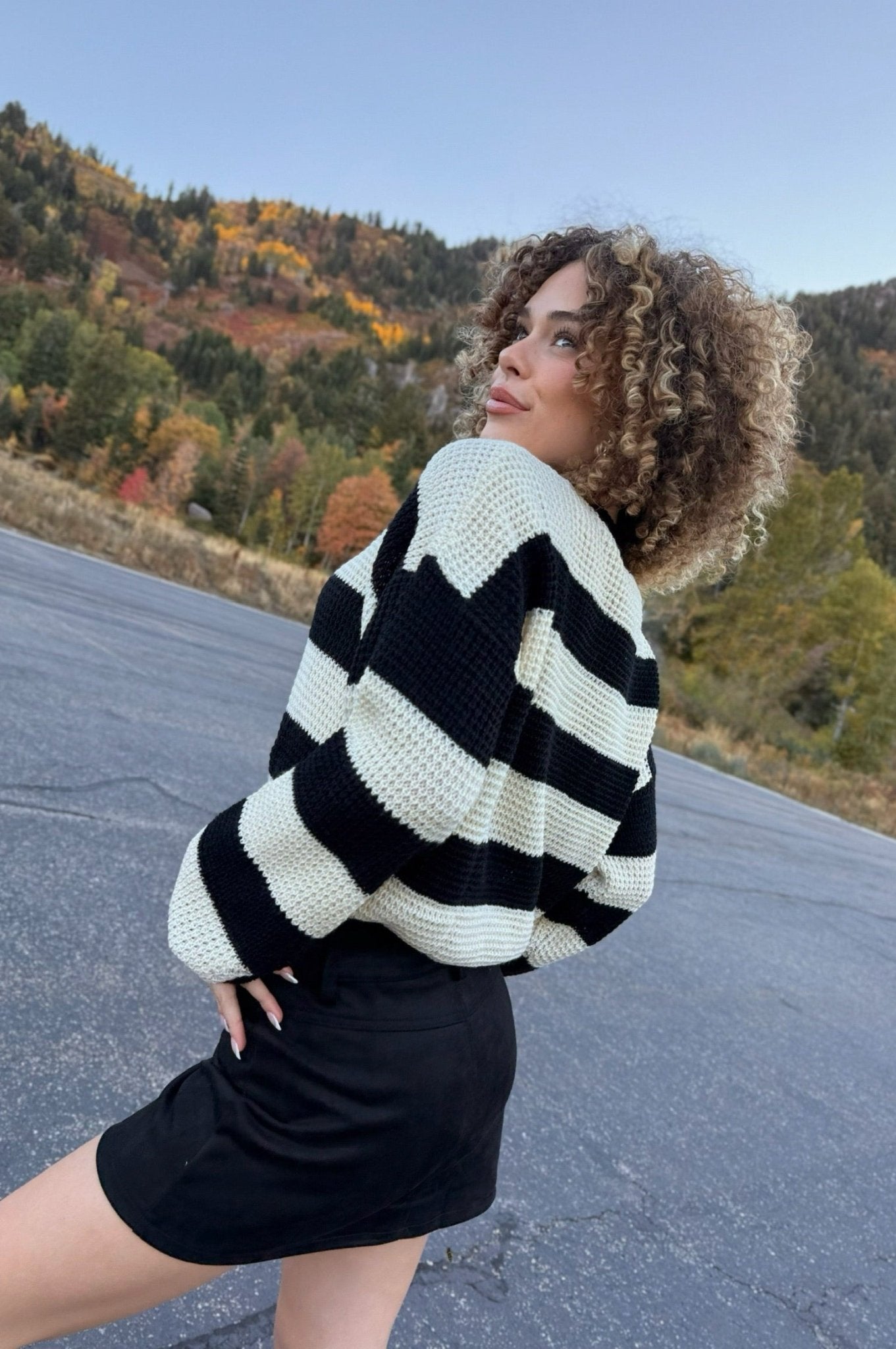 Falling in Line Striped Sweater