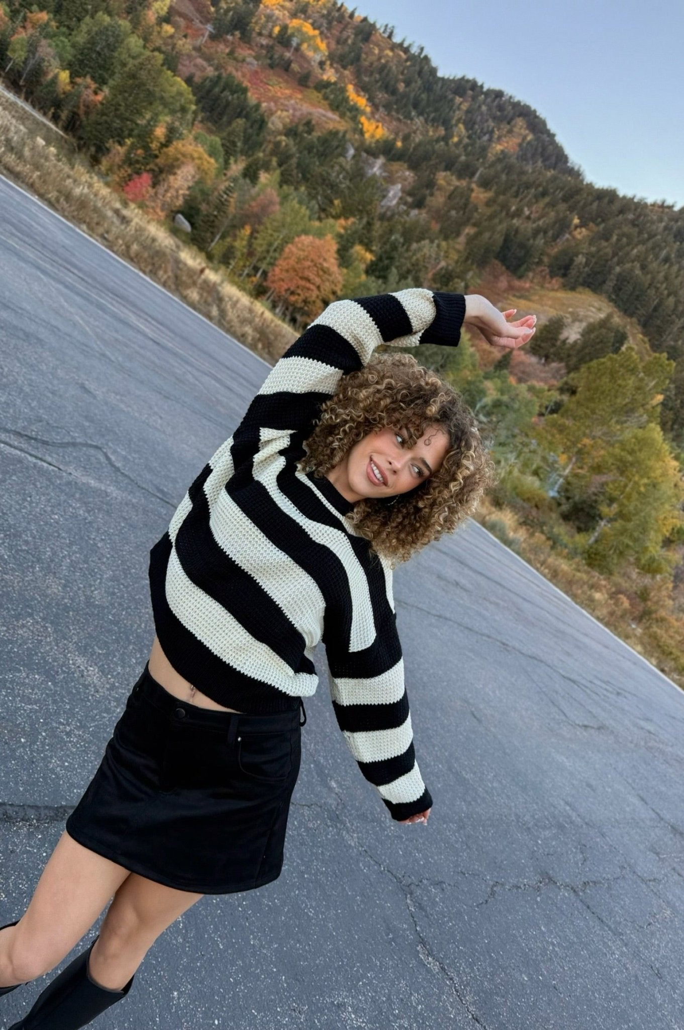 Falling in Line Striped Sweater