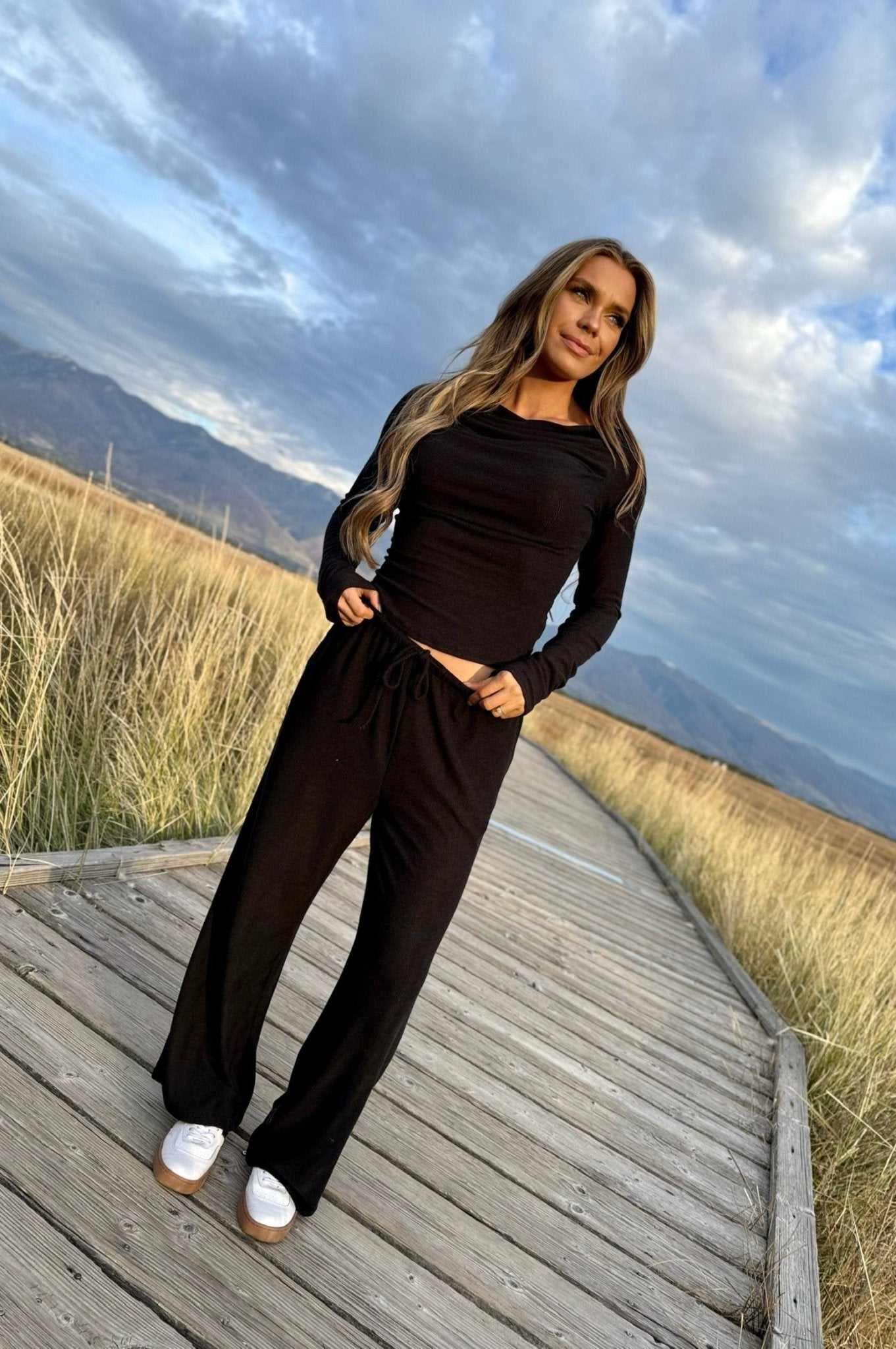 Falling Softly Cowl Top