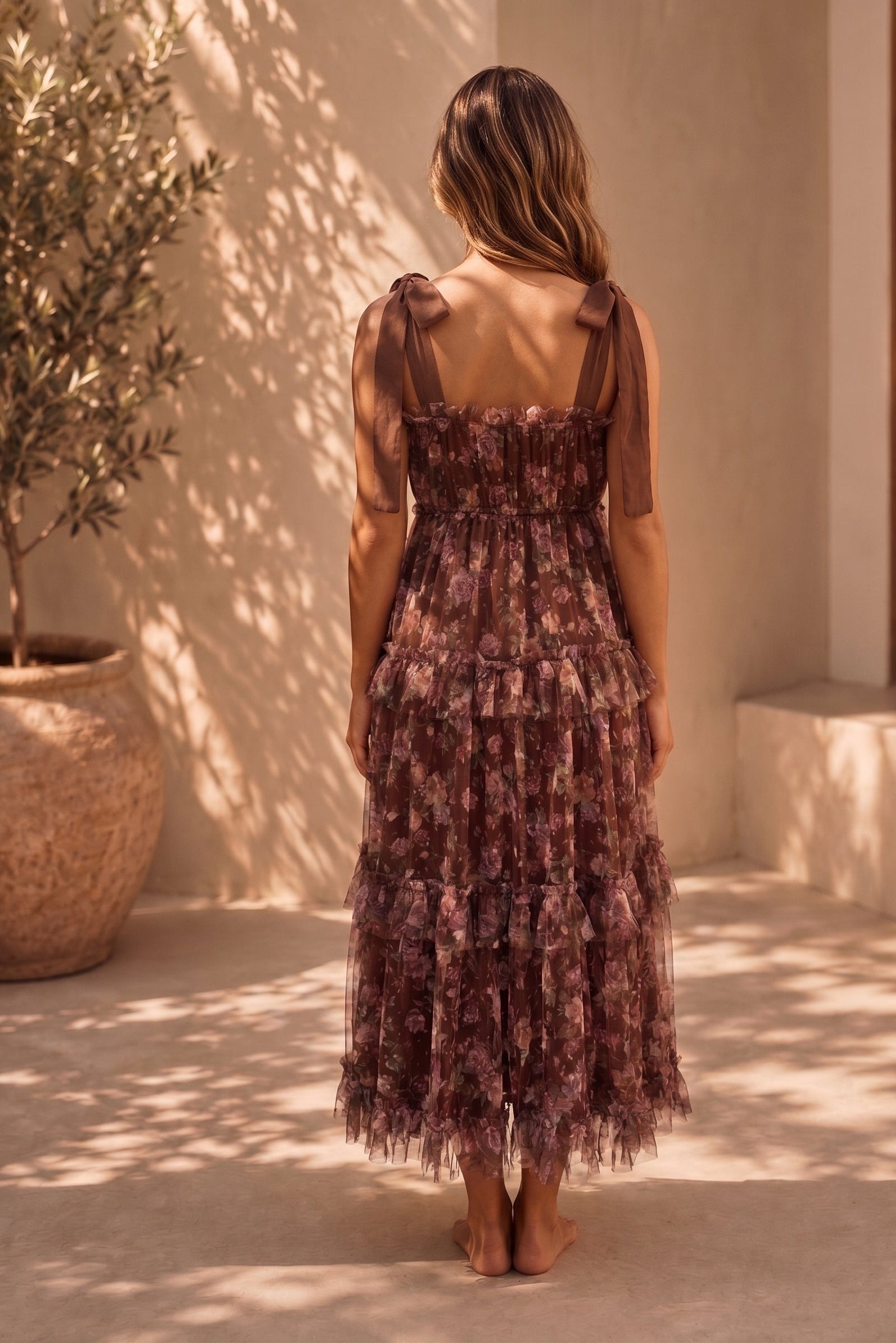 Once Upon A Sunday Floral Midi Dress