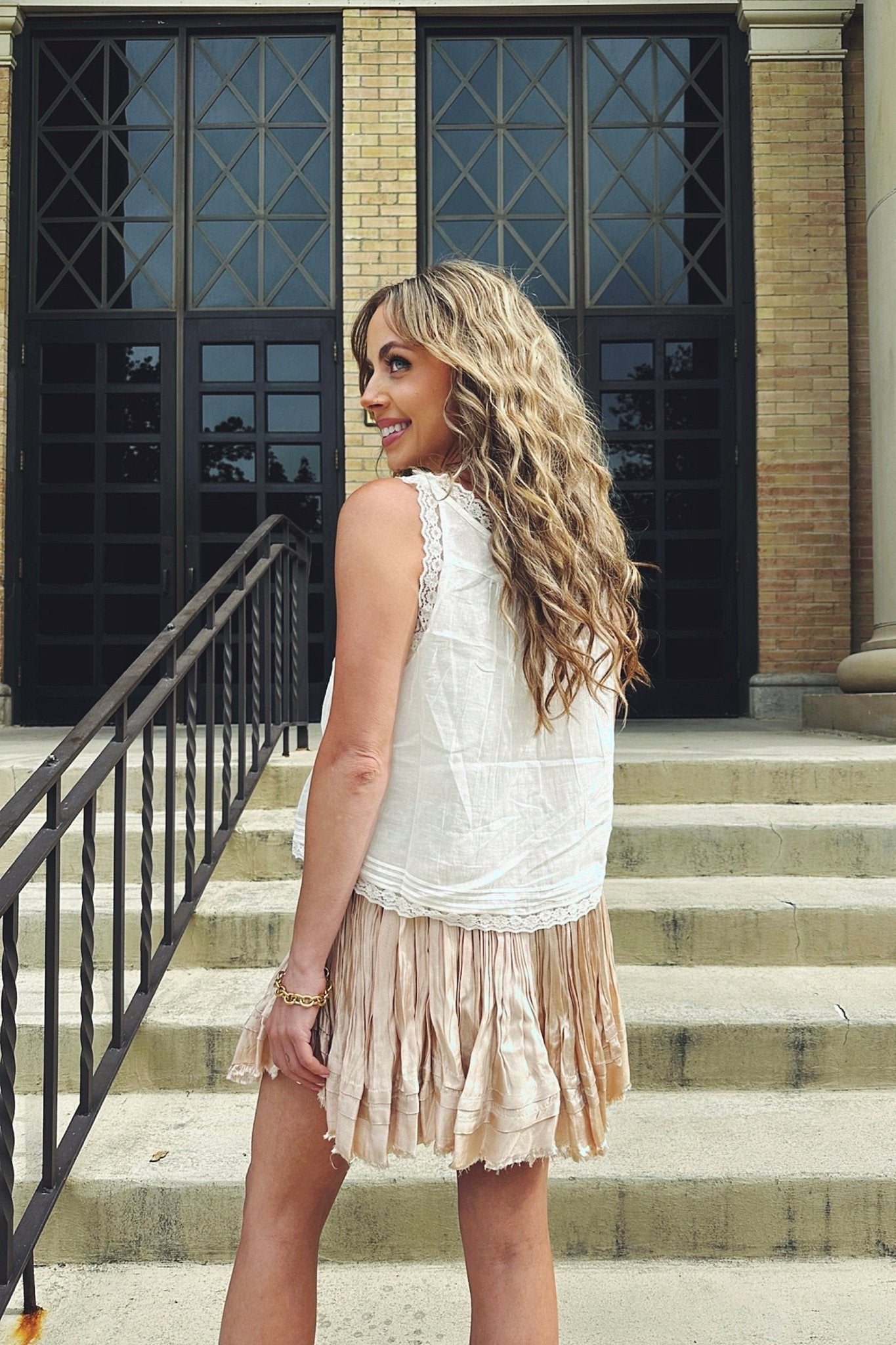 Free People One Third Charm Shine Mini Skirt