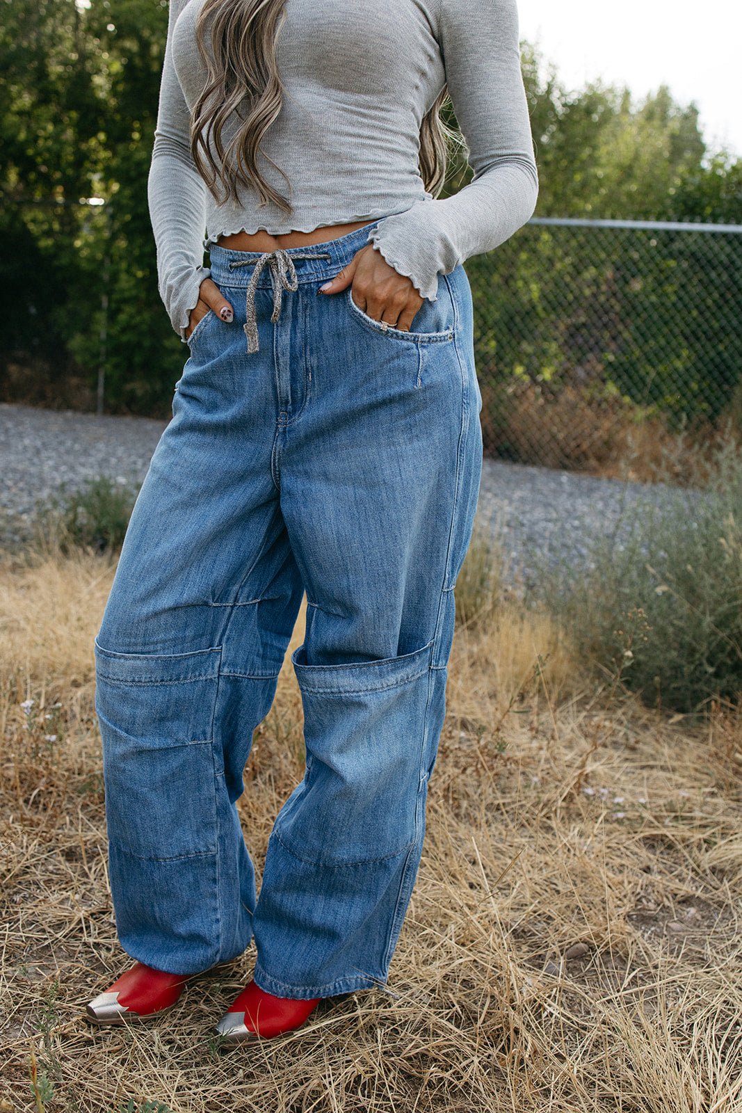 Free People We The Free Logan Cinched Cargo Jeans