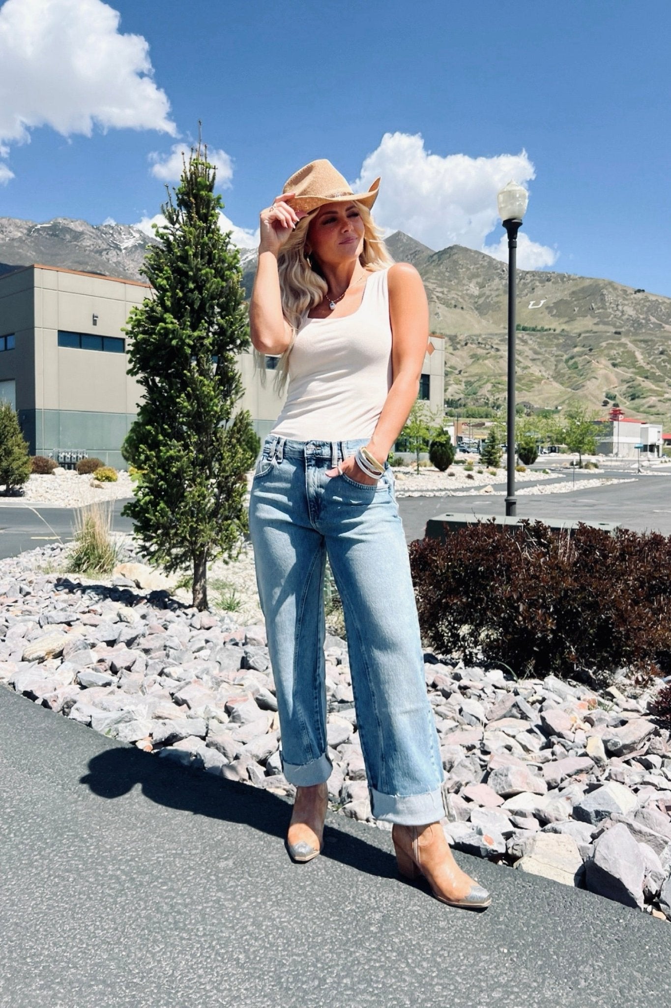 Free People We The Free Risk Taker Mid-Rise Jeans