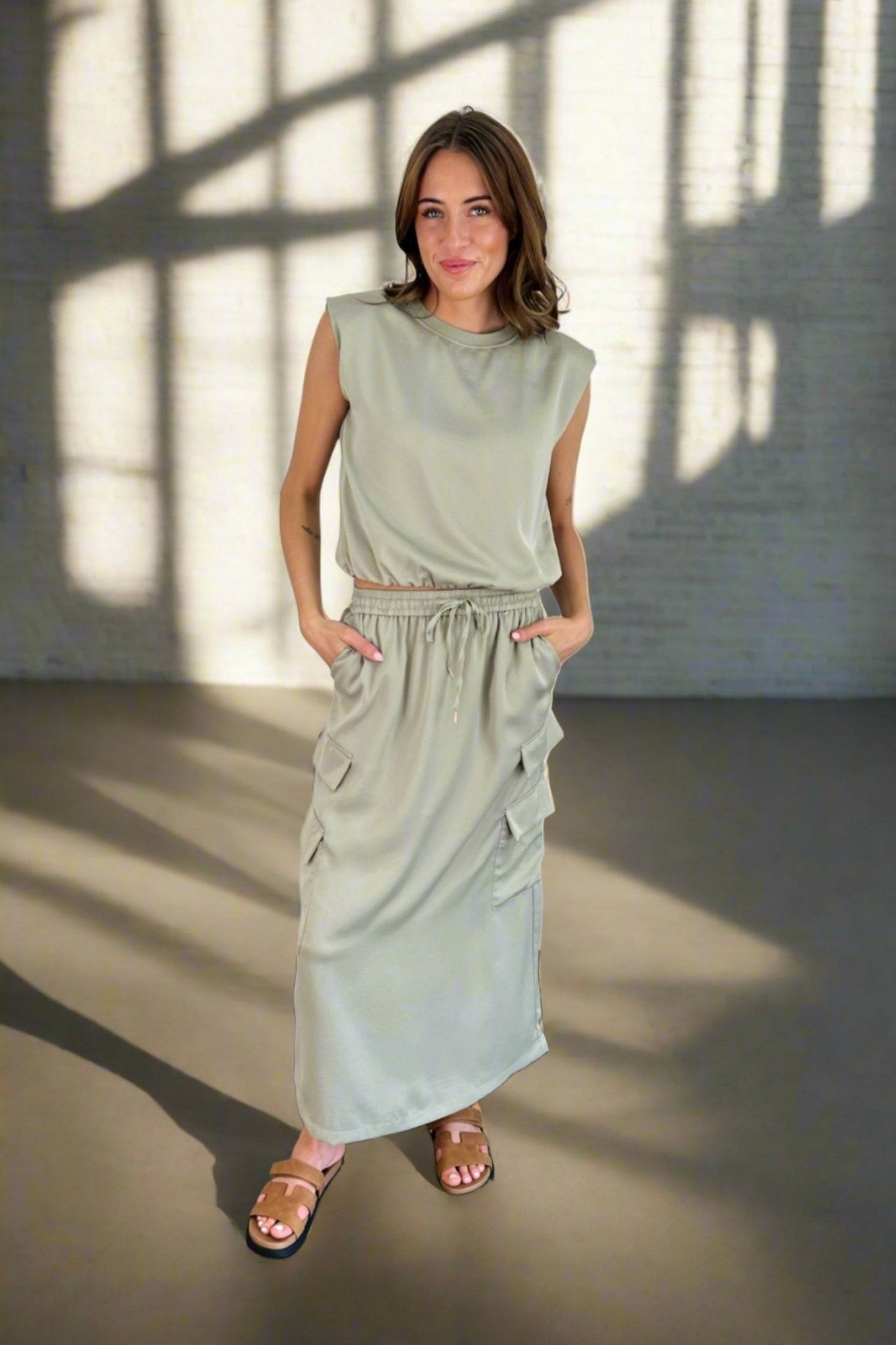 Gentry Cargo Midi Skirt - FINAL SALE