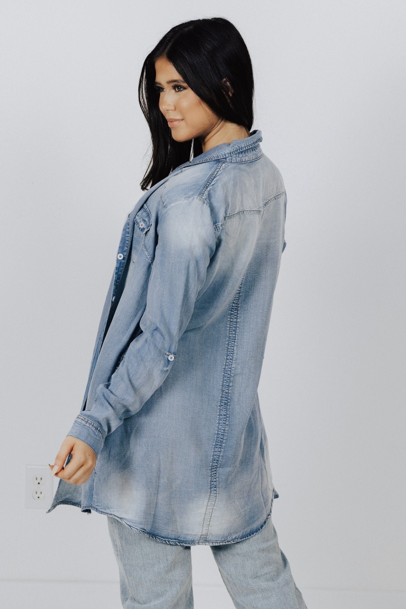 Georgina Denim Shirt Dress - FINAL SALE